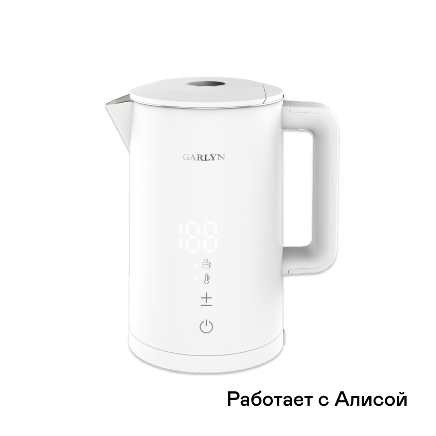 Изображение товара Электрический чайник GARLYN K-250S 1.5 л с функцией смартфон и 5 режимами нагрева