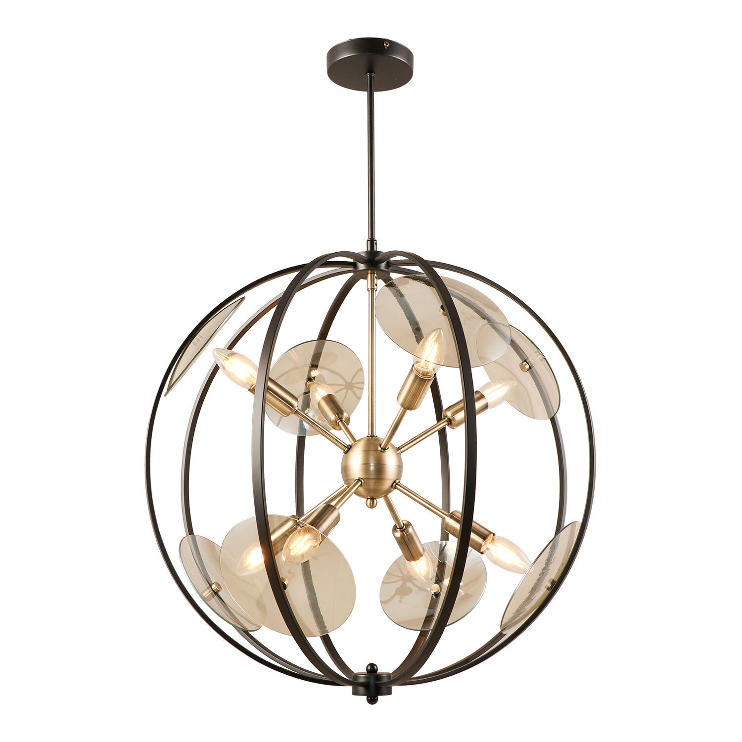 Изображение товара Люстра подвесная Lussole Brantley Lsp-8929 8 ламп черный