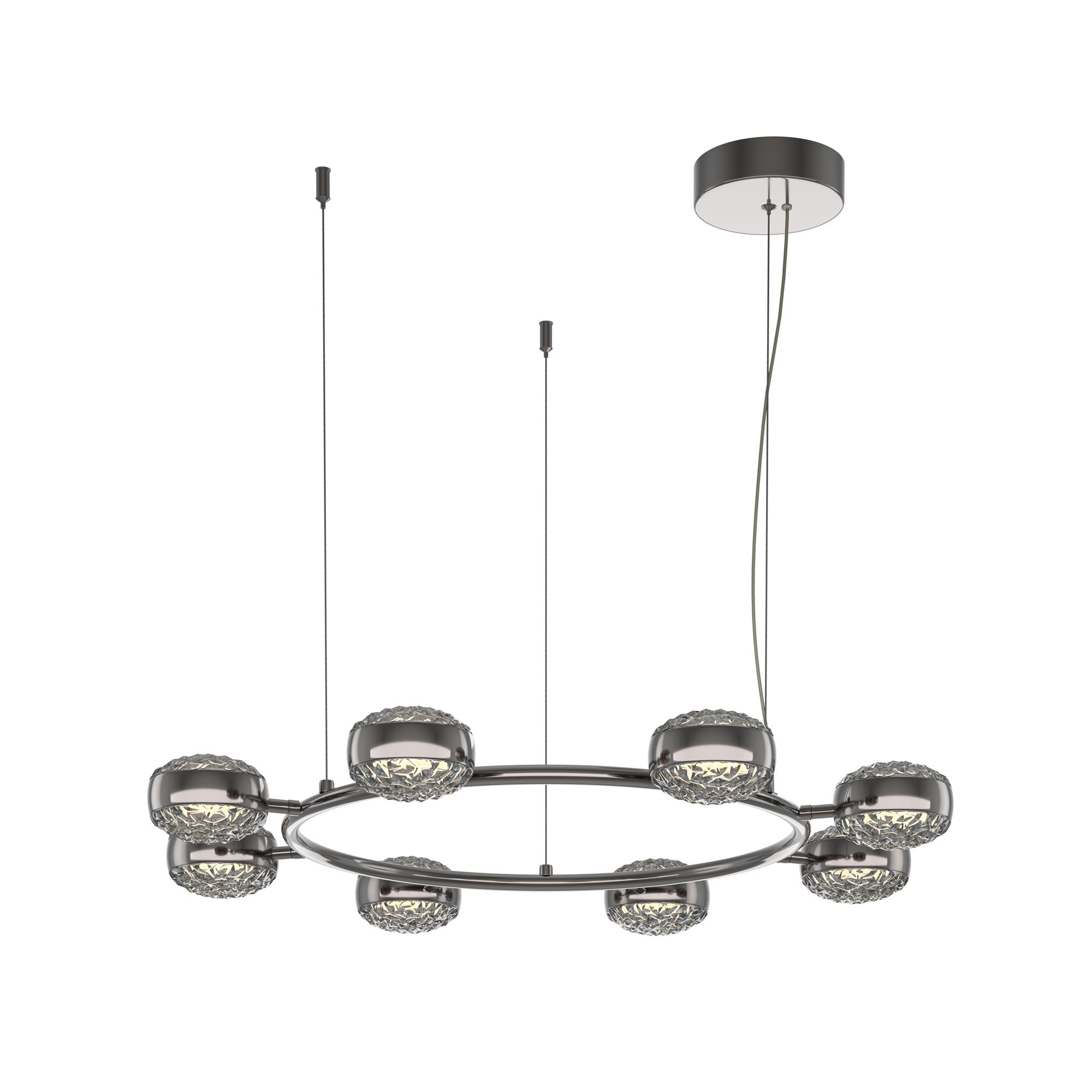 Изображение товара Подвесной светодиодный светильник Maytoni Mind 32 м² черный или латунь Теплый белый