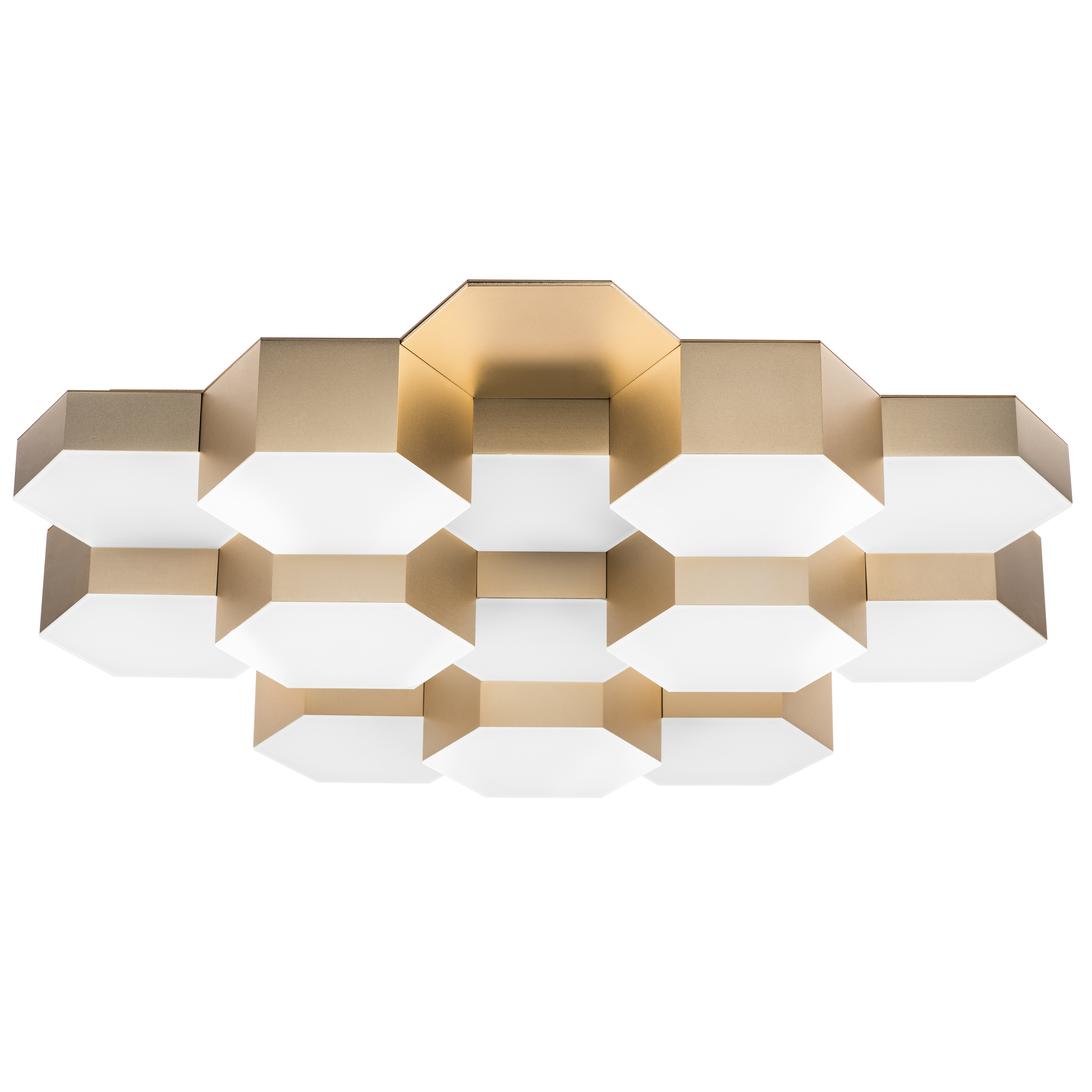 Изображение товара Люстра потолочная светодиодная Lightstar Favo 750163, нейтральный белый свет, золото, 80W