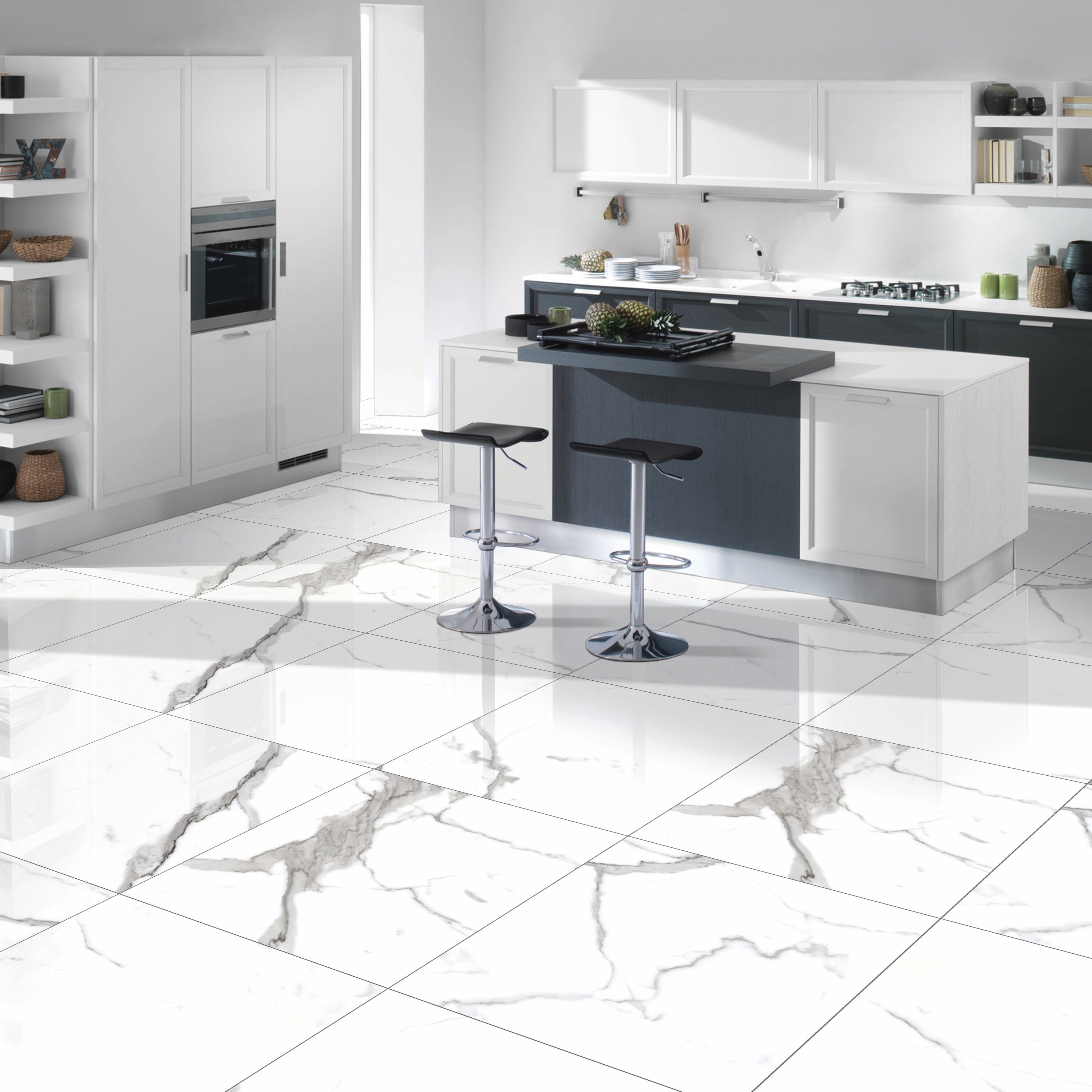 Изображение товара Керамогранит Primavera Salvatore PR107 60x60 см полированный белый