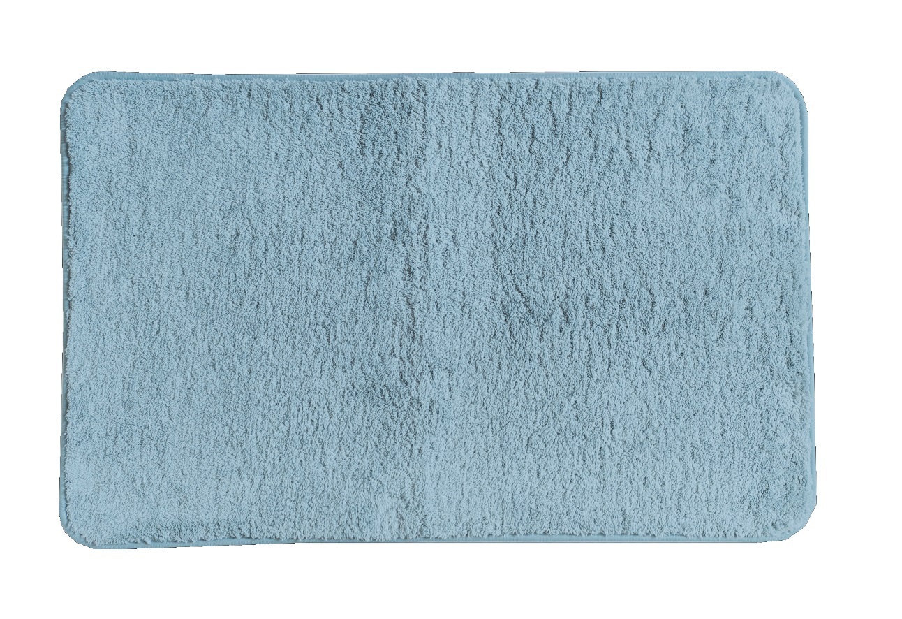 Изображение товара Коврик для ванной Swensa Ping 50x80 см серо-голубой противоскользящее покрытие