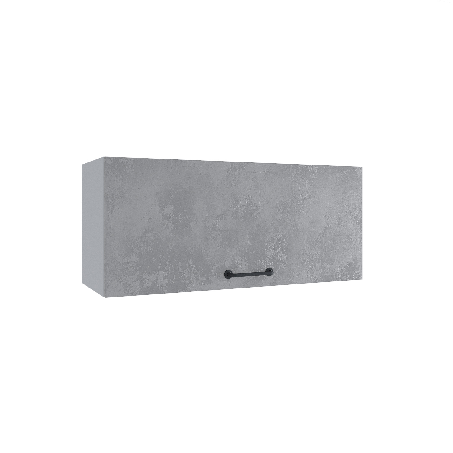 Изображение товара Кухонный навесной шкаф Лофт 800/2 горизонтальный, серый, бетон