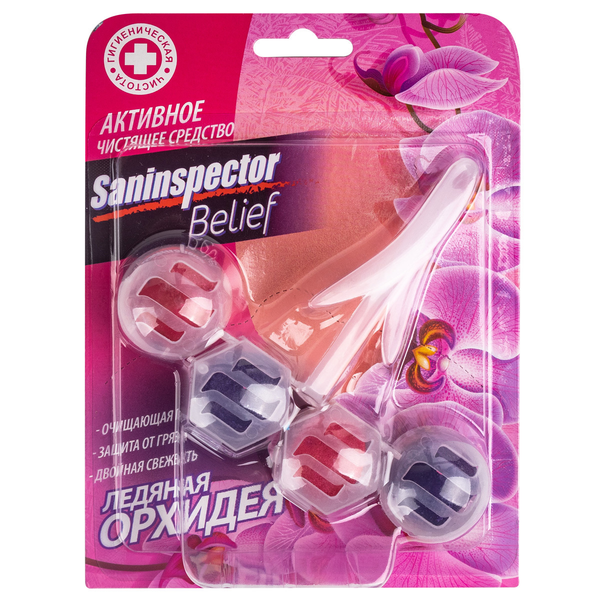 Изображение товара Подвесной туалетный блок Saninspector Belief 10309 цветочный 1 шт Изображение товара Подвесной туалетный блок Saninspector Belief 10309 цветочный 1 шт