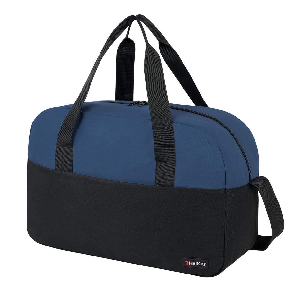 Изображение товара Спортивная сумка из полиэстера темно-синяя вместительная для спорта и путешествий