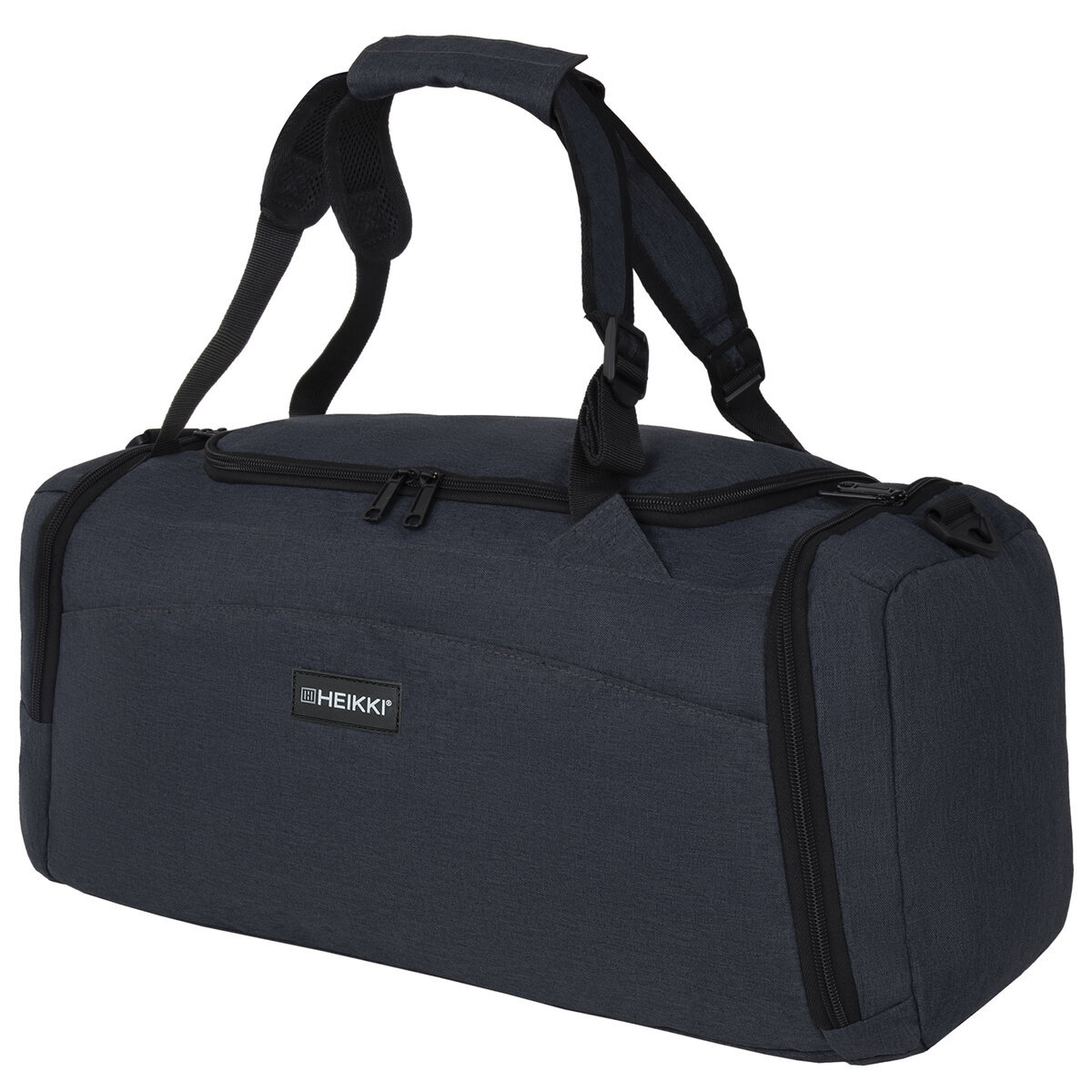 Изображение товара Сумка спортивная с отделением для обуви 7 карманов полиэстер цвет темно-серый нагрузка до 11 кг