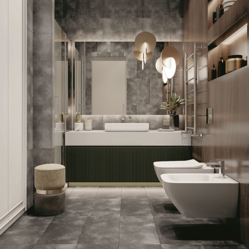 Изображение товара СПК плитка CRONAFLOOR Stone Торнадо Дымчатый 4 мм 1.8 м2