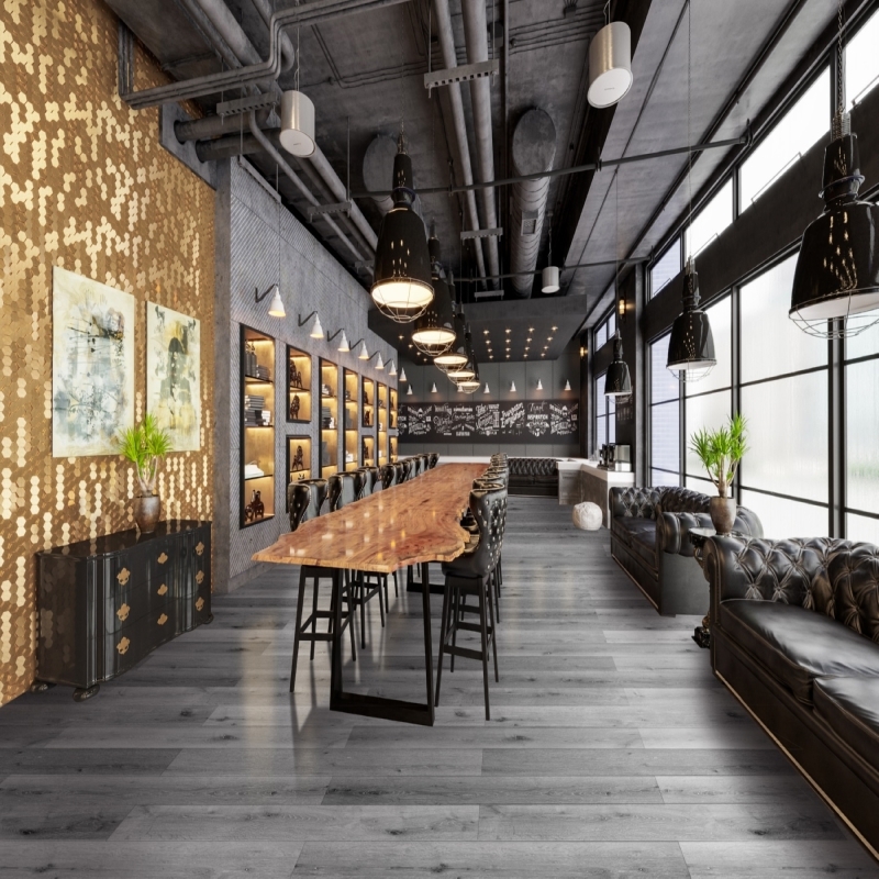 Изображение товара SPC плитка CronaFloor Wood Дуб Серый 43 класс толщина 4 мм 2.16 м², цена за упаковку