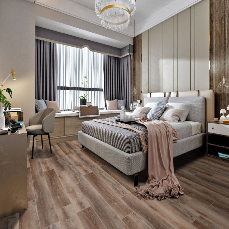 Изображение товара SPC плитка CronaFloor Wood Дуб Охрид 43 класс толщина 4 мм 2.16 м², цена за упаковку