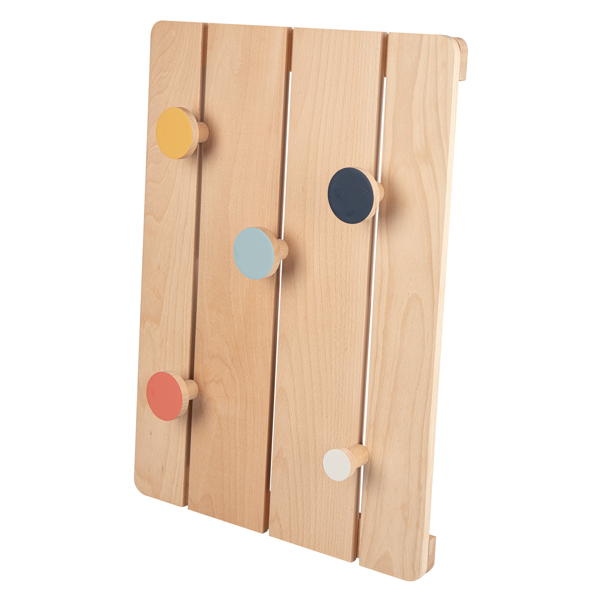 Вешалка настенная Koloro 5 крючков 60x34 см цвет натуральный