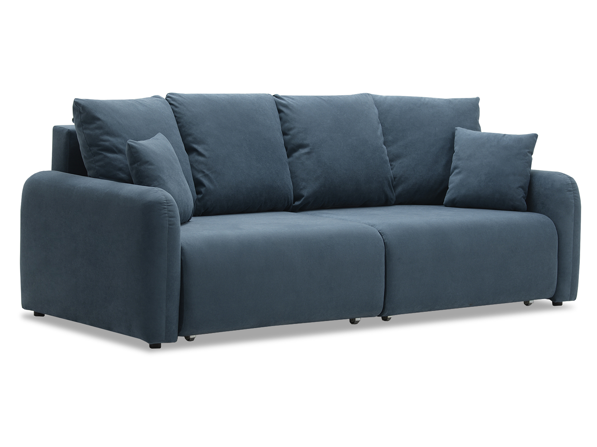 Изображение товара Диван Ладья ВОЛДА 234x91x103 см велюр синий мебель для гостиной спальни