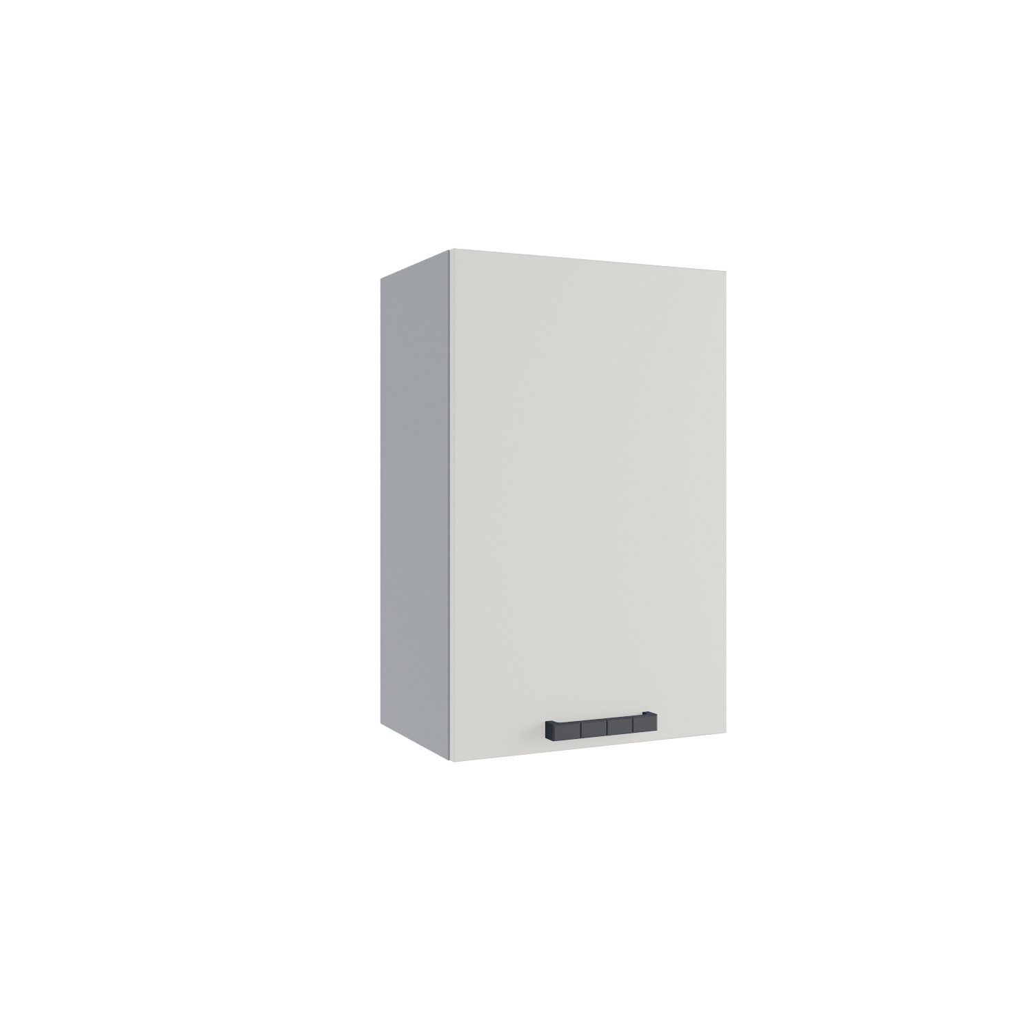 Изображение товара Навесной шкаф Ройс 45x70x30 см с фасадом ванильный из МДФ и серым корпусом