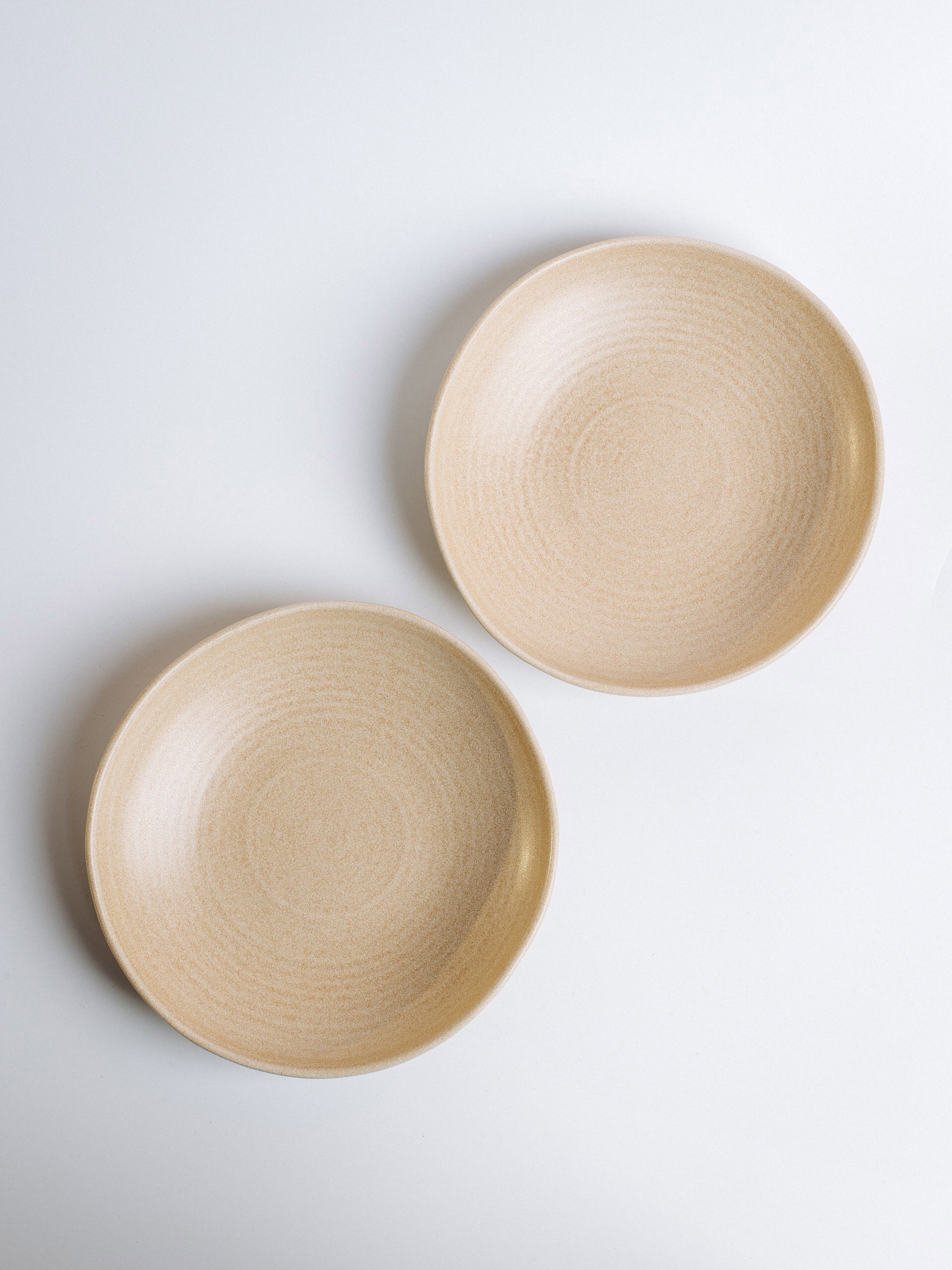 Изображение товара Набор глубоких тарелок 19 см Mirage Bonna фарфор бежевый 2 шт