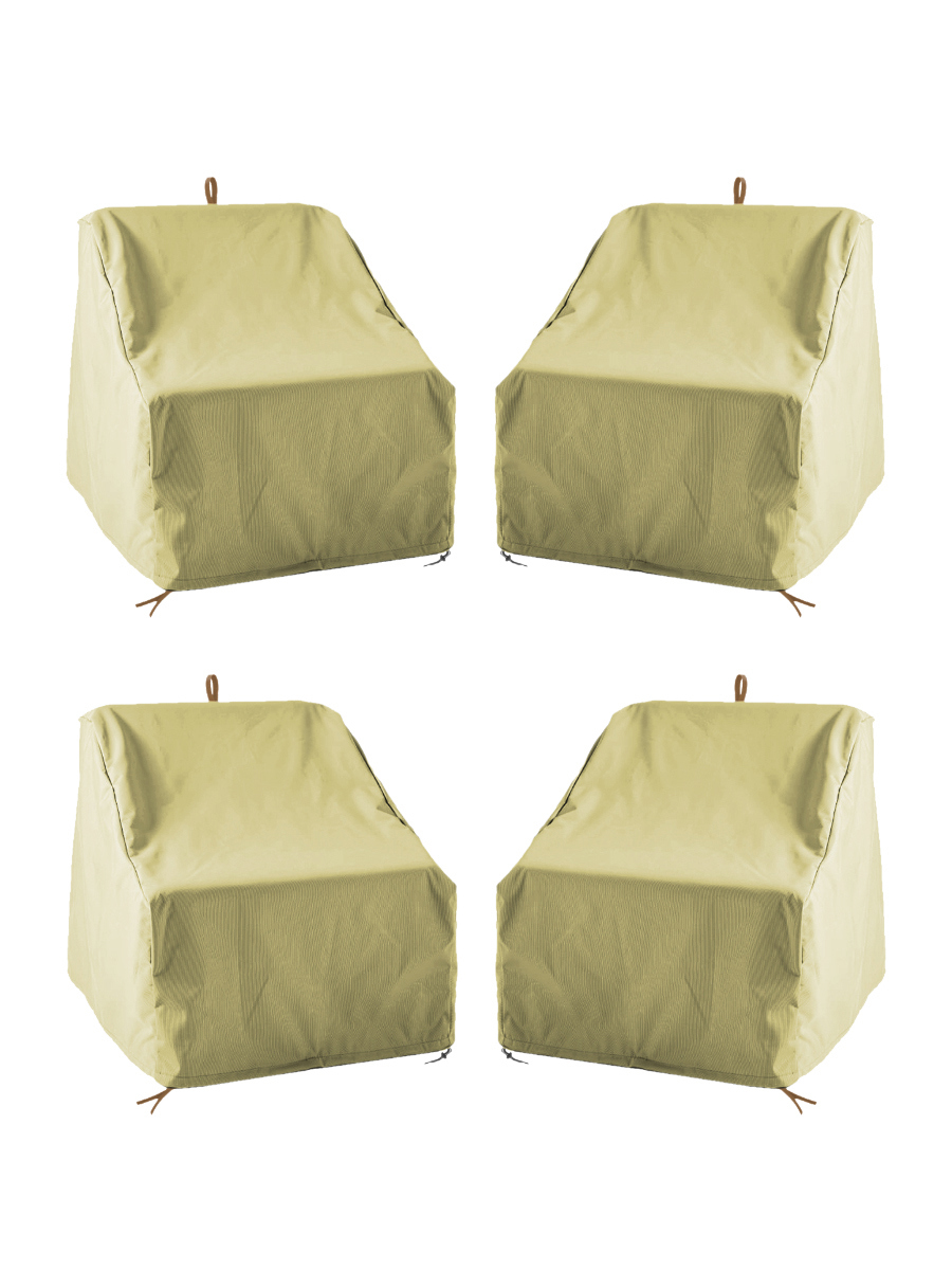 Изображение товара Комплект чехлов Tplus для кресел 1100x950x900 мм бежевый 4 шт