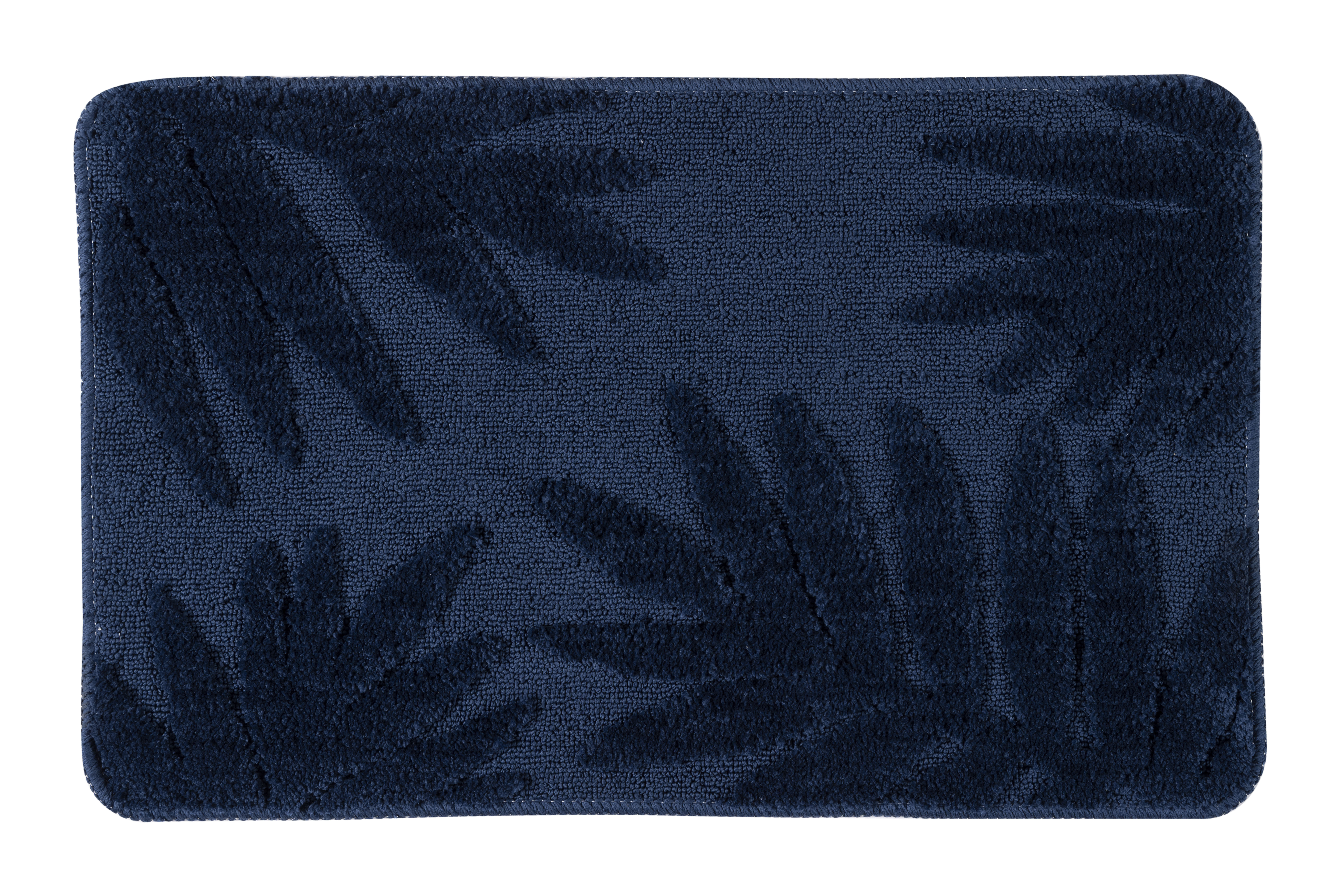 Изображение товара Коврик для ванной Пальма 45x70 см цвет синий