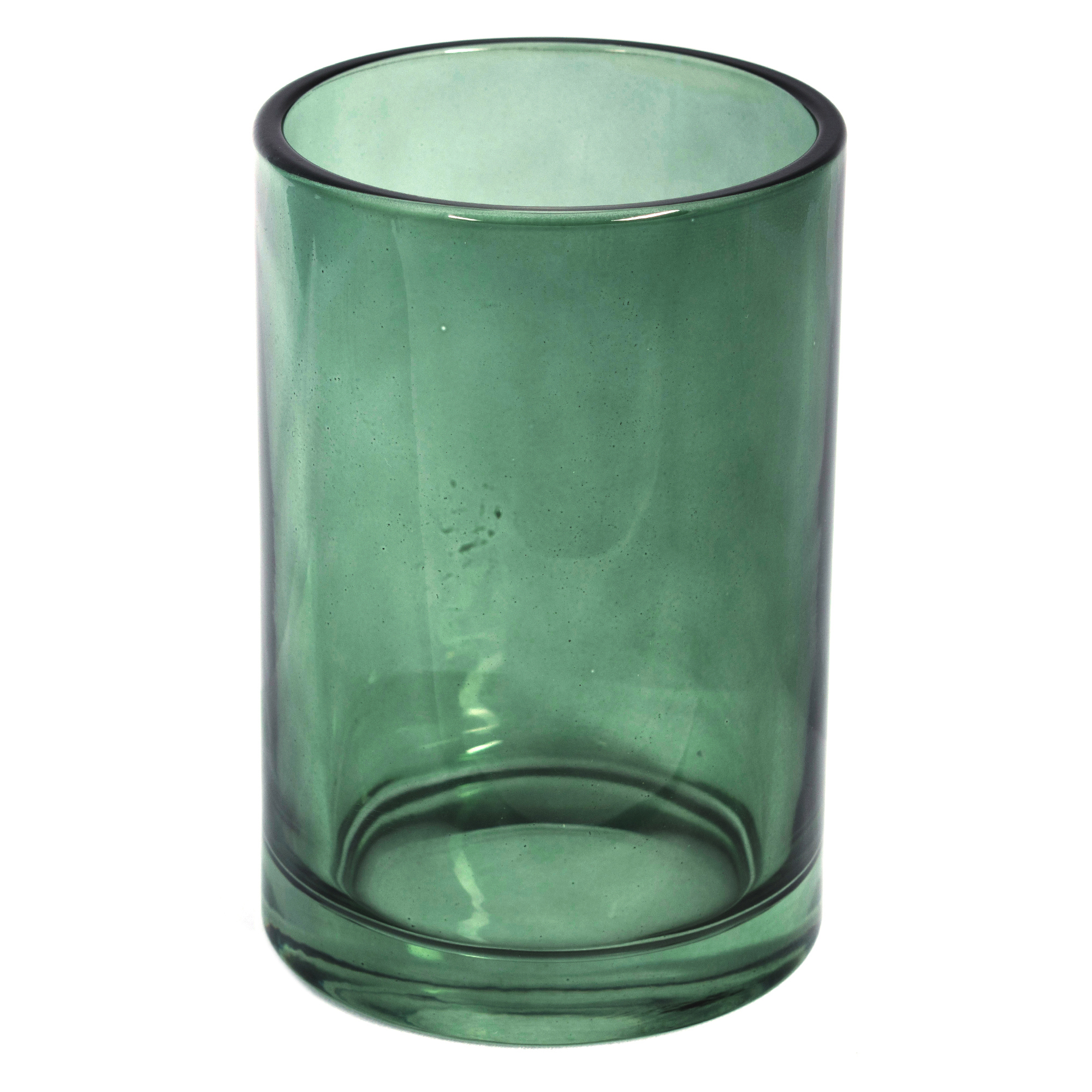 Изображение товара Стакан для зубных щеток Изумруд из стекла зеленого цвета 11 см