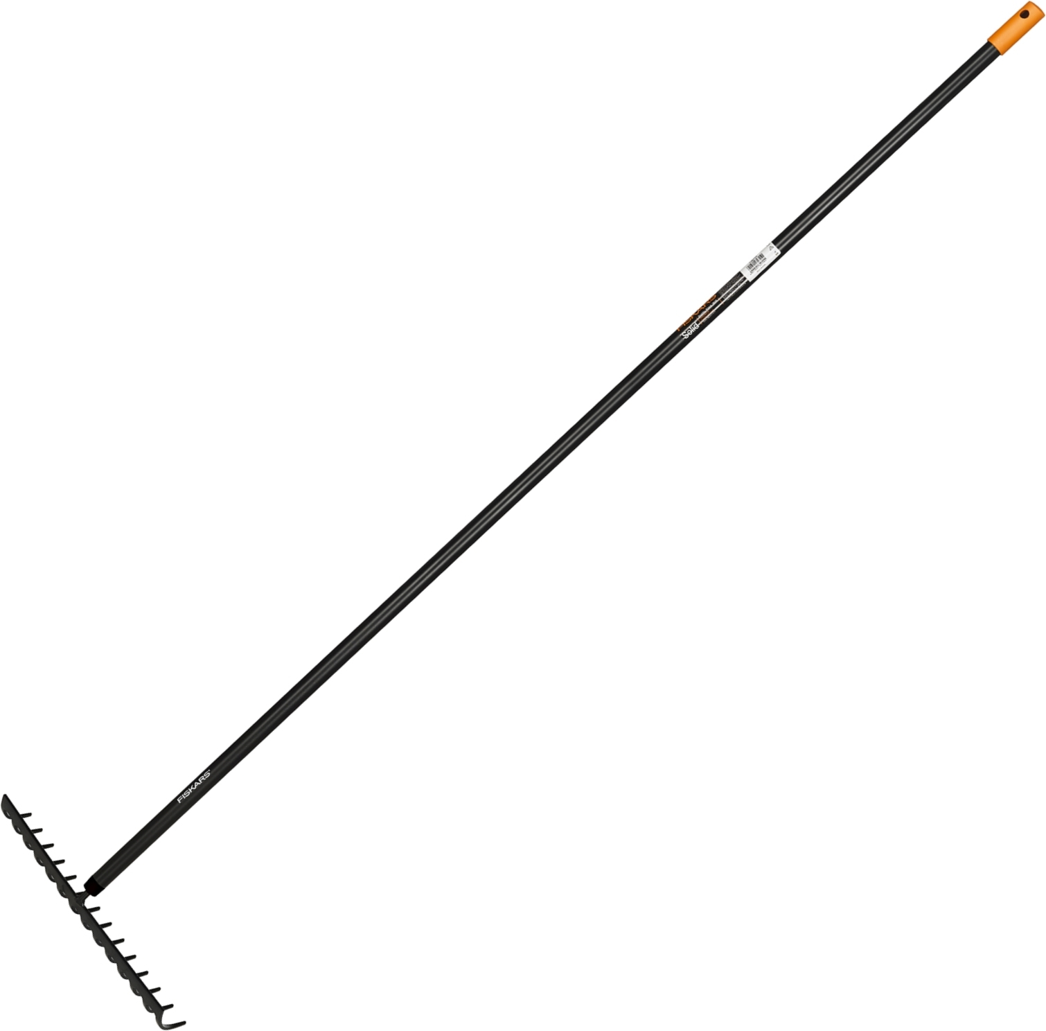 Изображение товара Грабли прямые Fiskars Solid 14 зубьев 154 см сталь, с черенком