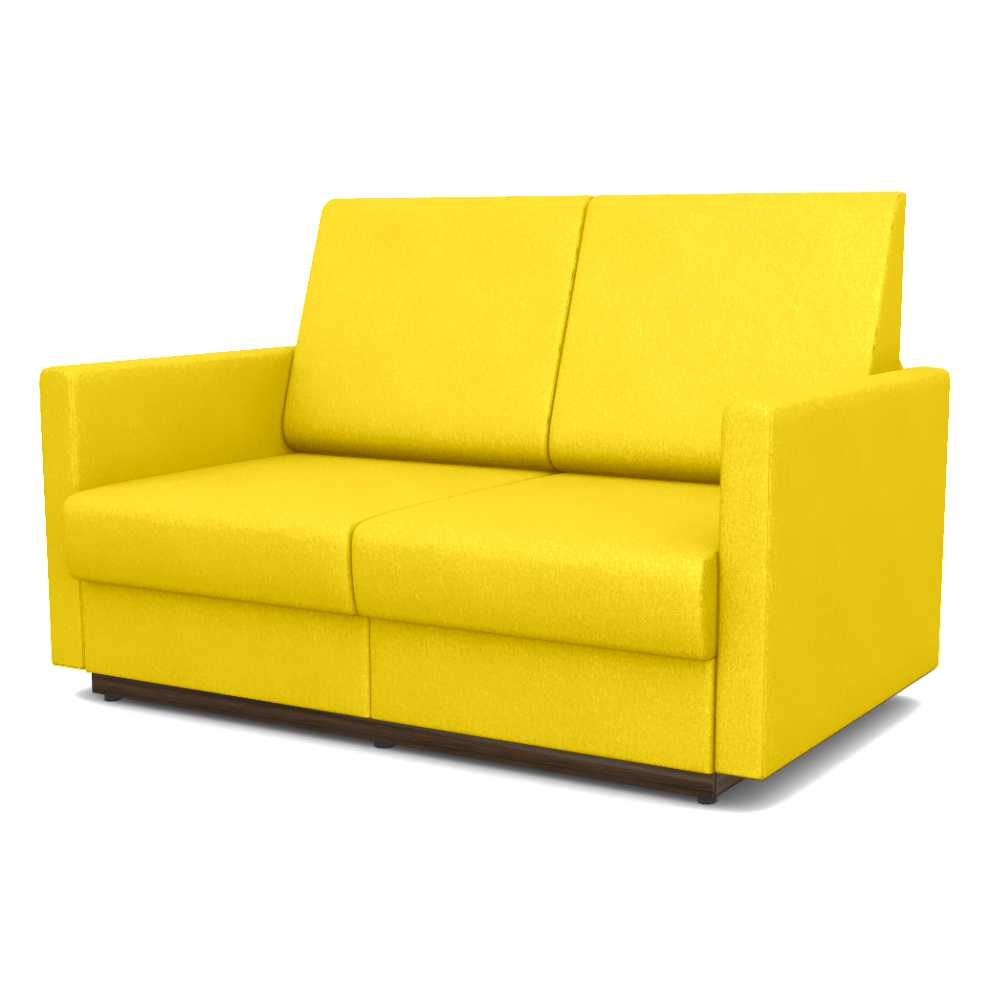 Изображение товара Диван-кровать Фокус светло-желтый 120x190 см велюр Россия Изображение товара Диван-кровать Фокус светло-желтый 120x190 см велюр Россия