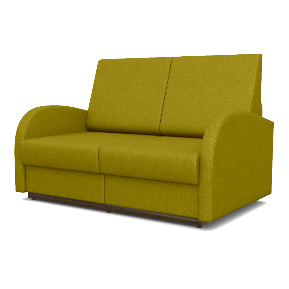 Изображение товара Диван Фокус Диван-кровать Стандарт 156x87x80 см велюр цвет горчичный 36105