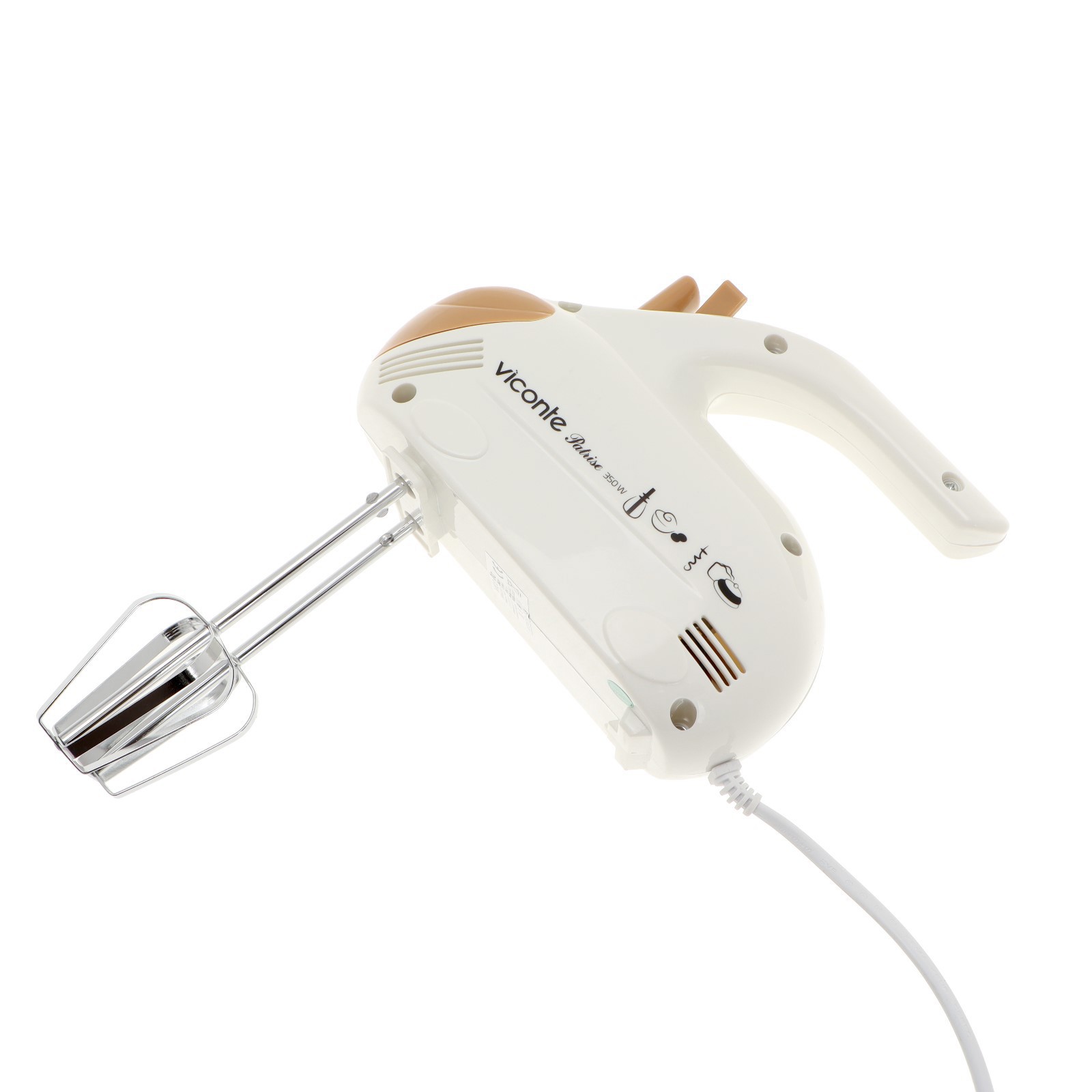 Изображение товара Миксер ручной Viconte 350 Вт 5 скоростей насадки цвет бело-бежевый