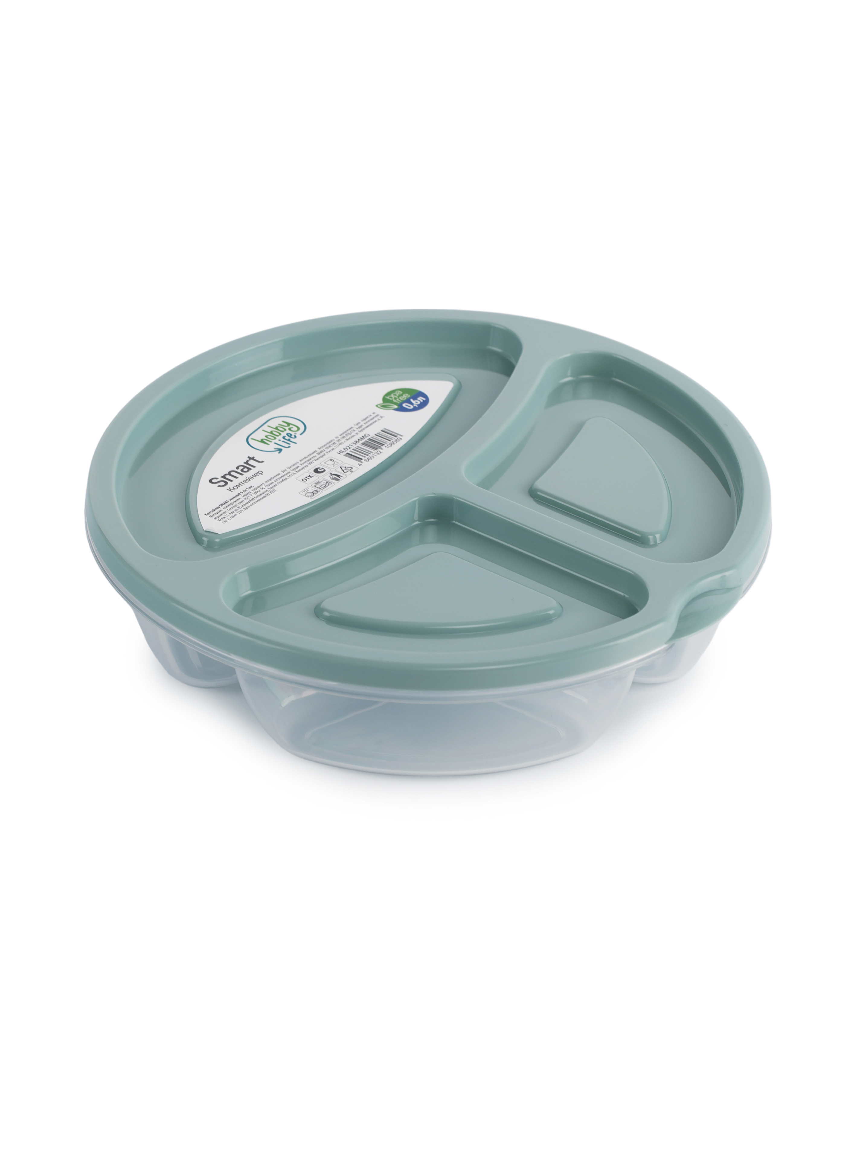 Изображение товара Контейнер для пищевых продуктов Hobby life HL021384MG 0.6 л пластмасса высокой плотности (PTFE) цвет зеленый