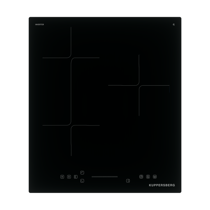 Изображение товара Индукционная варочная панель Kuppersberg ICI 412 3 конфорки 45 см черный