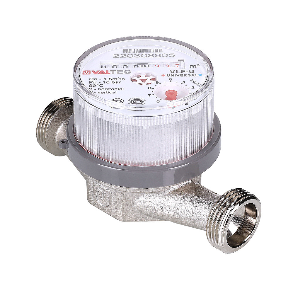 Счетчик для воды Valtec универсальный 1/2" 80 мм ️ купить по цене 1285 ...