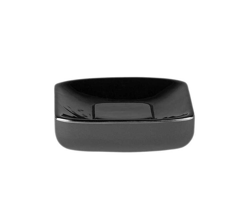 Изображение товара Мыльница Primanova Yanki D-20251 из керамики для ванной серого цвета