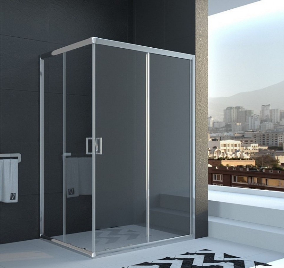 Изображение товара Душевой уголок Veconi Rovigo 413826, 100x80x195 профиль хром Изображение товара Душевой уголок Veconi Rovigo 413826, 100x80x195 профиль хром