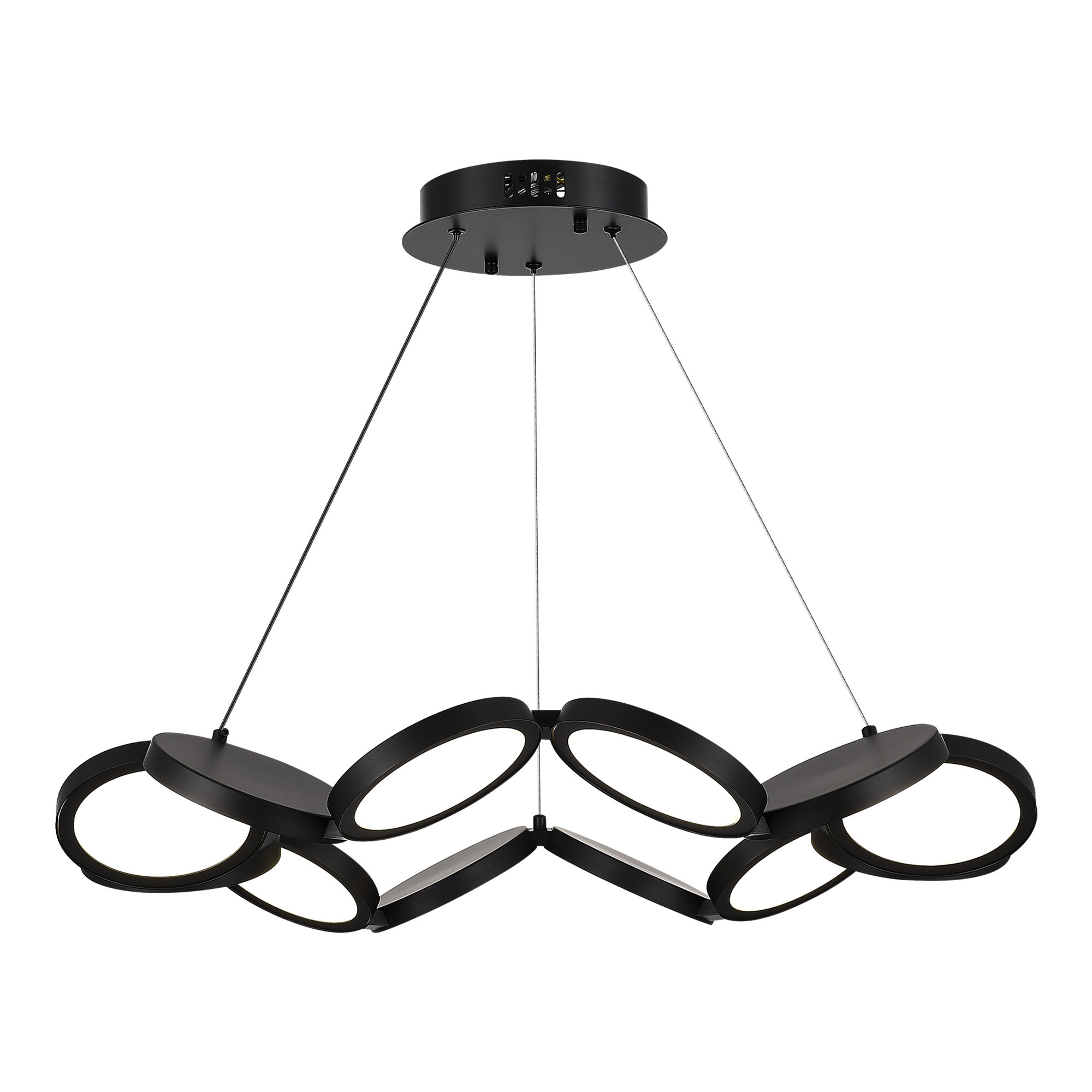 Изображение товара Светильник подвесной светодиодный ST Luce Rio Sl6508.403.01 21 м² нейтральный белый свет цвет черный