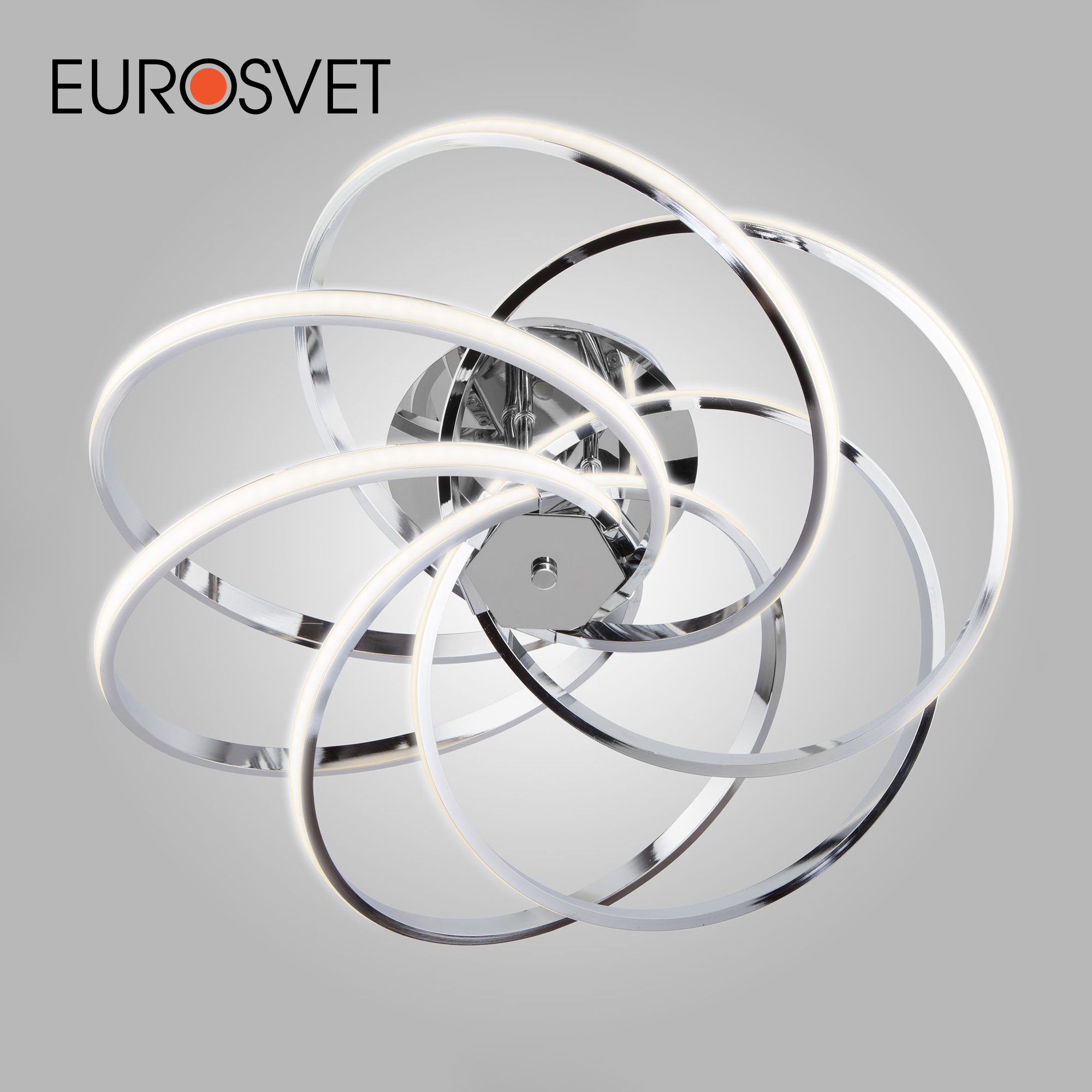 Изображение товара Светодиодная люстра Eurosvet Energy 90044/6 50см 108Вт IP20 для натяжных потолков