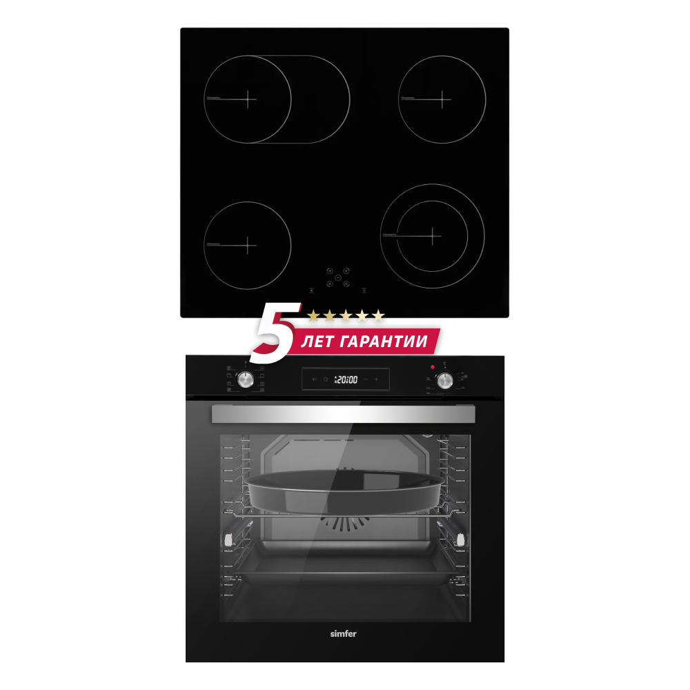 Изображение товара Комплект бытовой техники Simfer S69S070 с черным стеклом