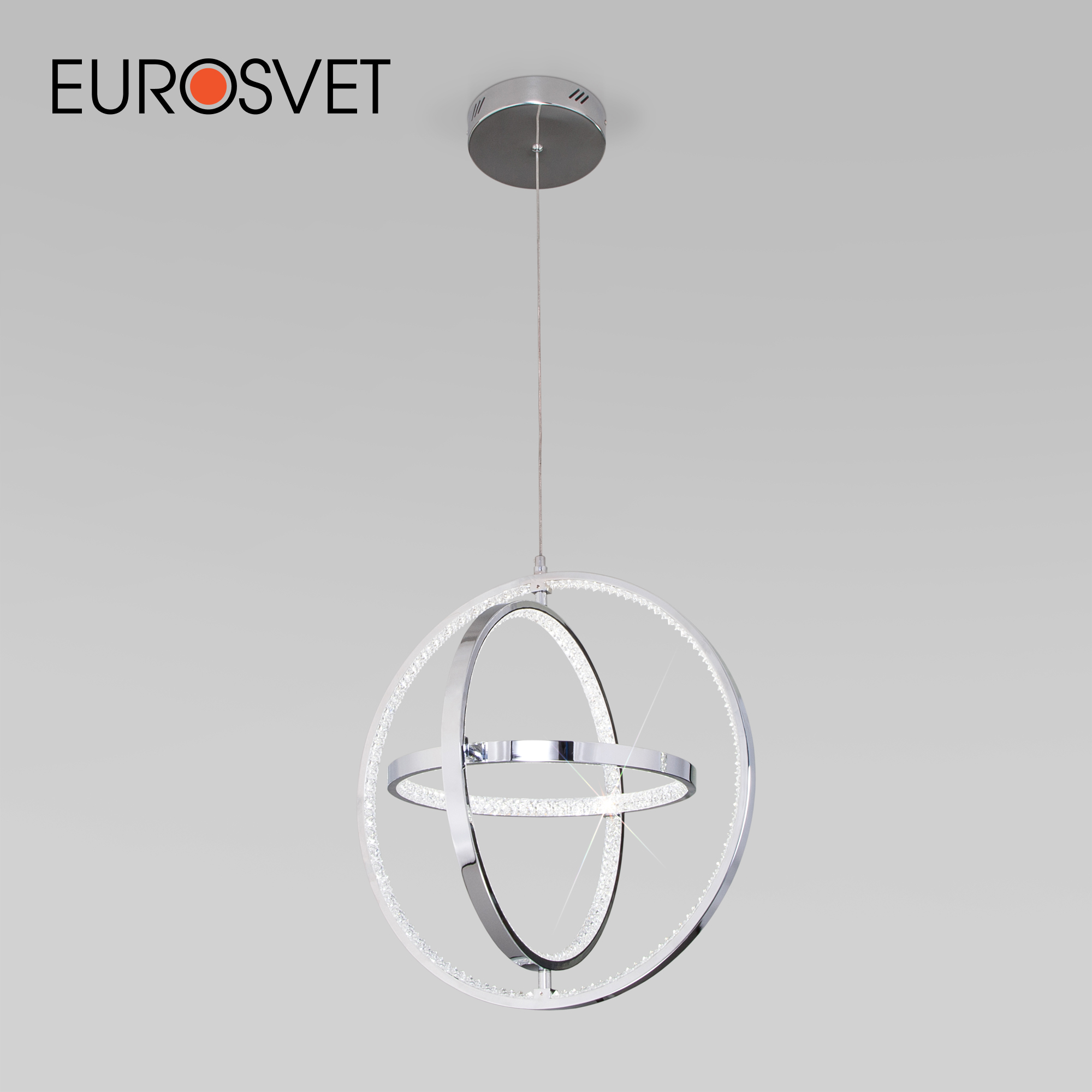 Изображение товара Подвесной светодиодный светильник Eurosvet Tempus a055486 8м² с пультом управления