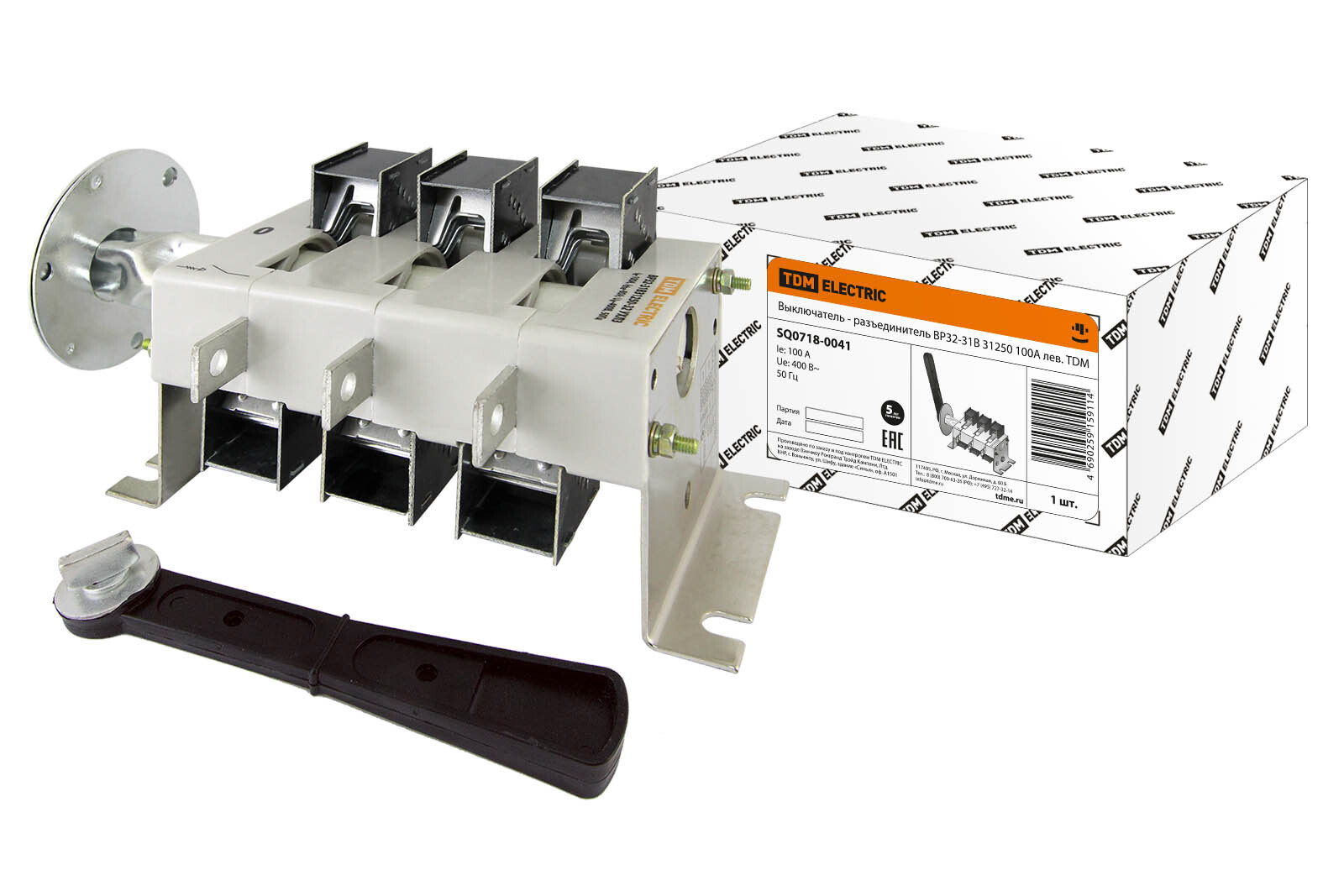 Изображение товара Выключатель разъединитель ВР32 31В 31250 100А для трехфазной сети