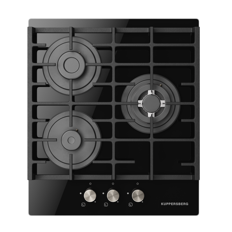 Изображение товара Газовая варочная панель Kuppersberg FG 45 B 45 см 3 конфорки цвет черный