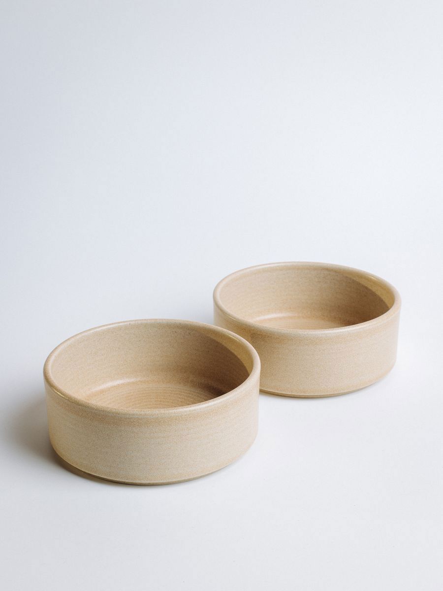 Изображение товара Набор салатников Mirage Bonna фарфор 2 шт бежевый объём 415 мл