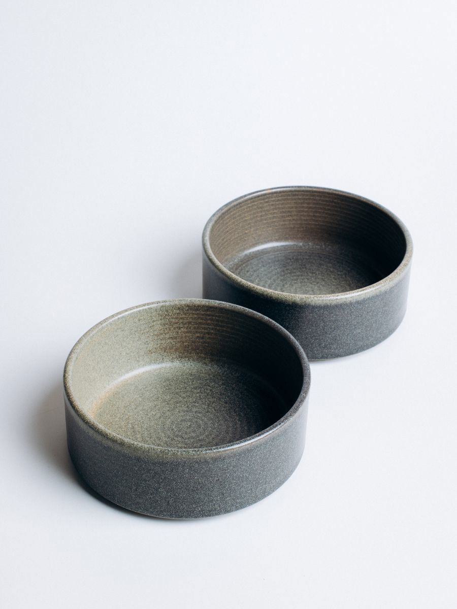 Изображение товара Набор соусников Hornfels Bonna 90 мл 2 шт фарфор серый