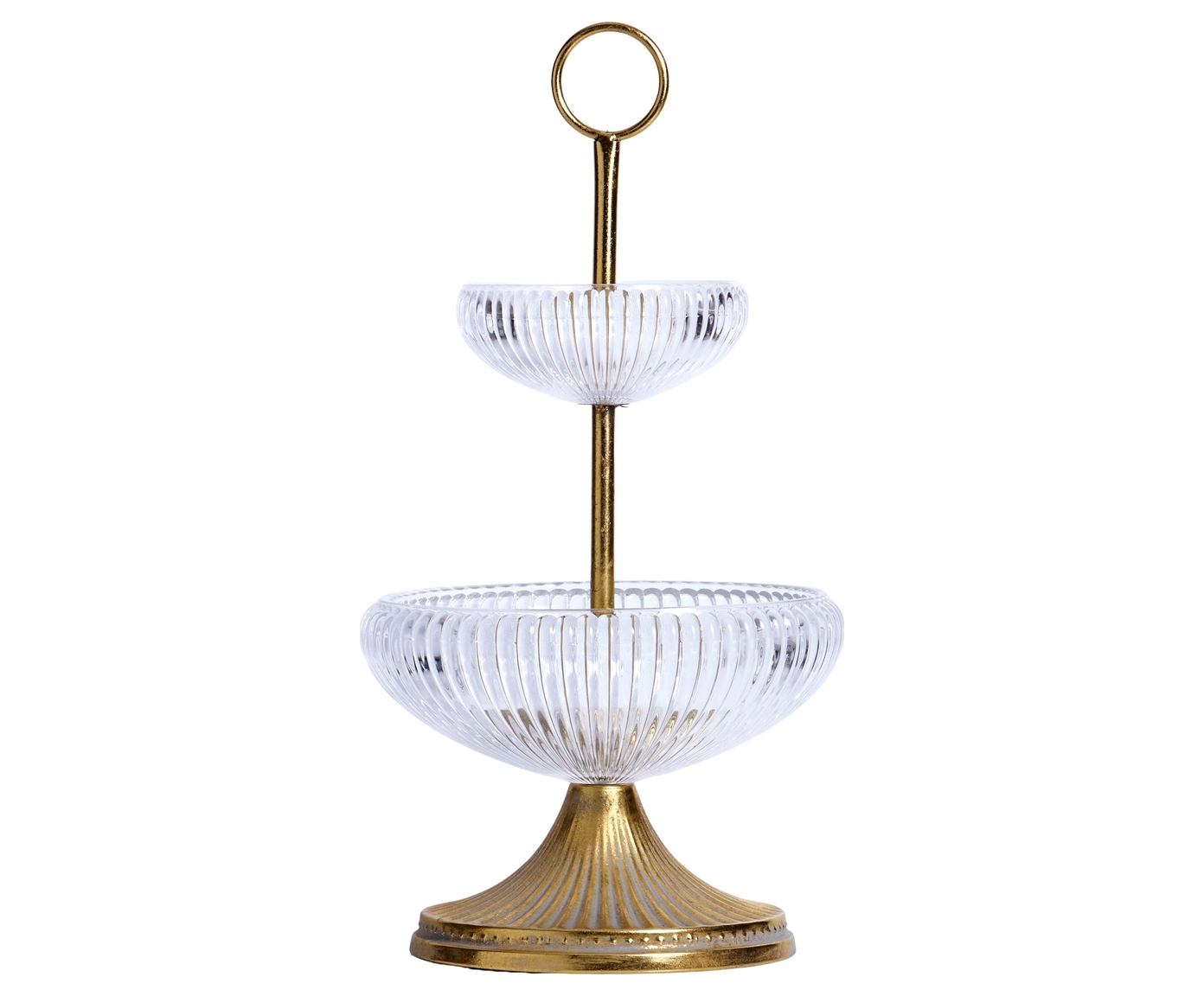 Изображение товара Блюдо сервировочное Гласар 26x26 см железо цвет золотистый