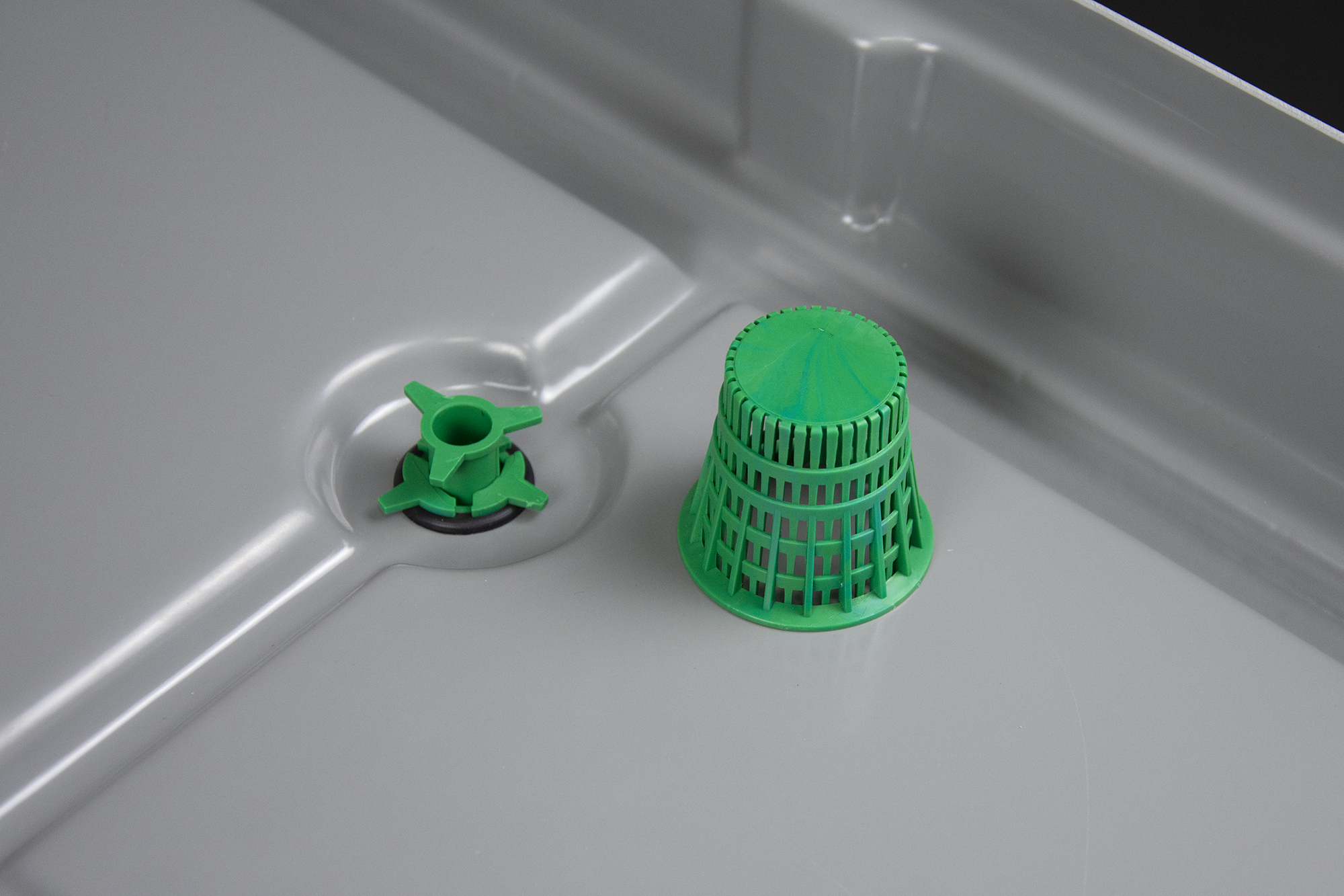 Изображение товара Клапан для гидропонного поддона пластик толщина 3 мм зеленый