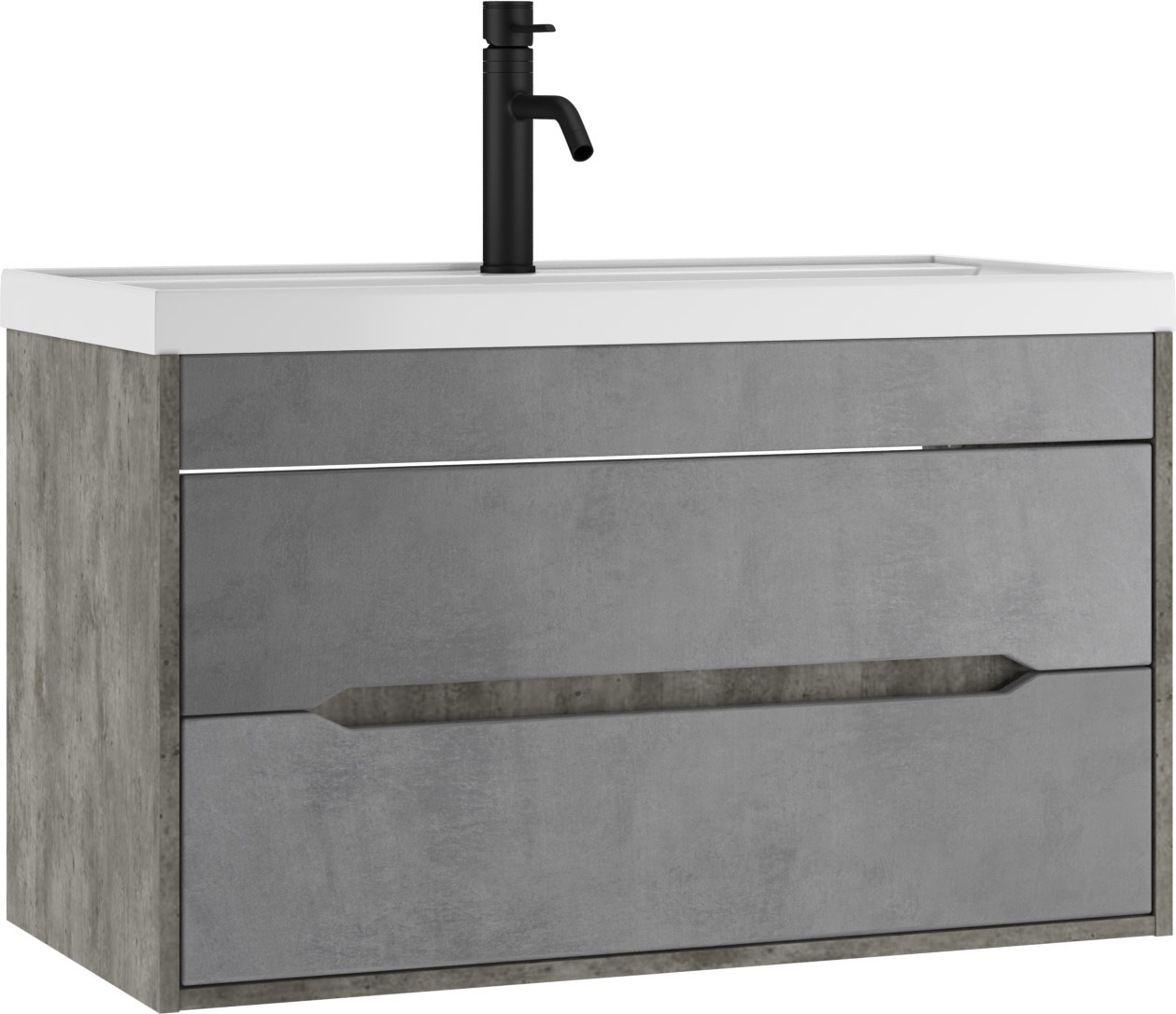Изображение товара Тумба Domino Loft DL5604T 89x51x44.5 Подвесная с двумя ящиками Изображение товара Тумба Domino Loft DL5604T 89x51x44.5 Подвесная с двумя ящиками
