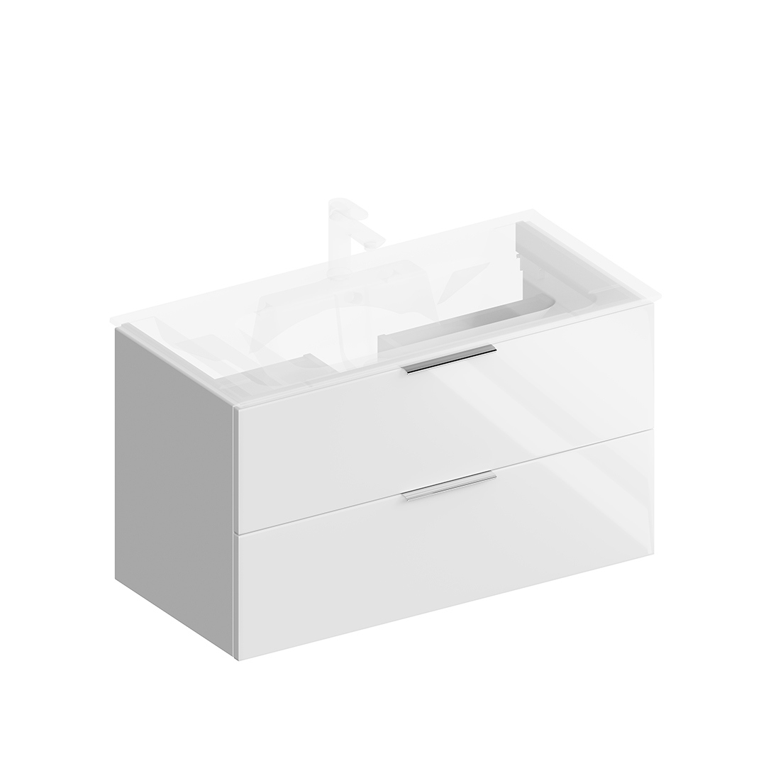 Изображение товара Тумба под раковину Kerama Marazzi PIANO FORTE PI.F.95\WHT подвесная 95