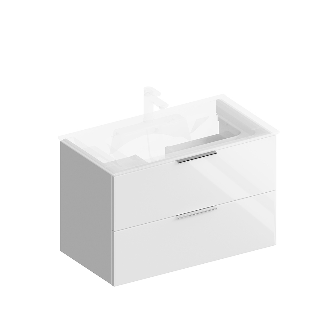 Изображение товара Тумба под раковину Kerama Marazzi PIANO FORTE PI.F.85\WHT подвесная 85