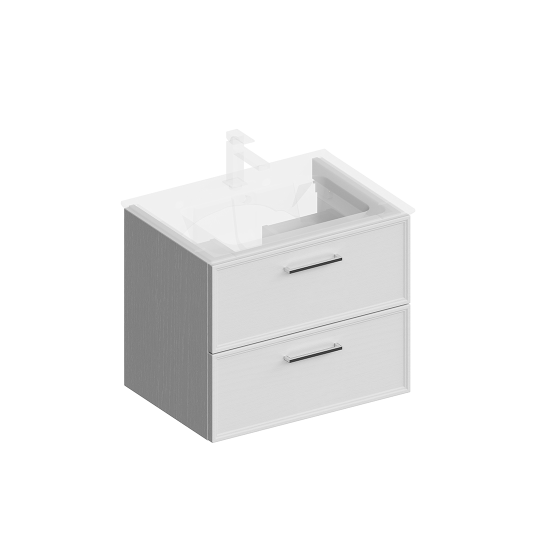 Изображение товара Тумба под раковину Kerama Marazzi PIANO CLASSIC PIA.CL.65WHT.M подвесная 65 см