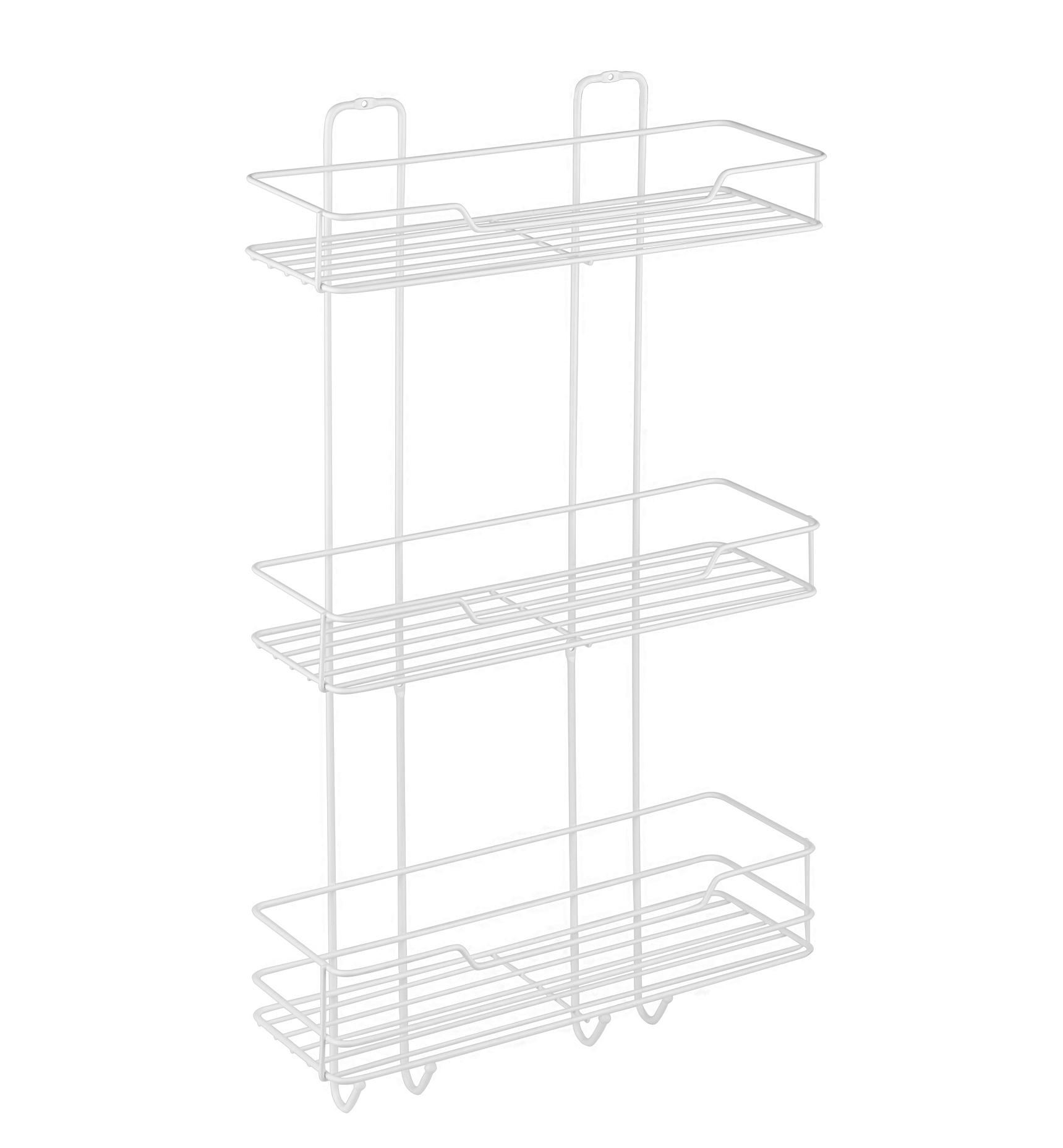 Изображение товара Полка для душа ЧМЗ Сканди 3 яруса белый матовый угловая