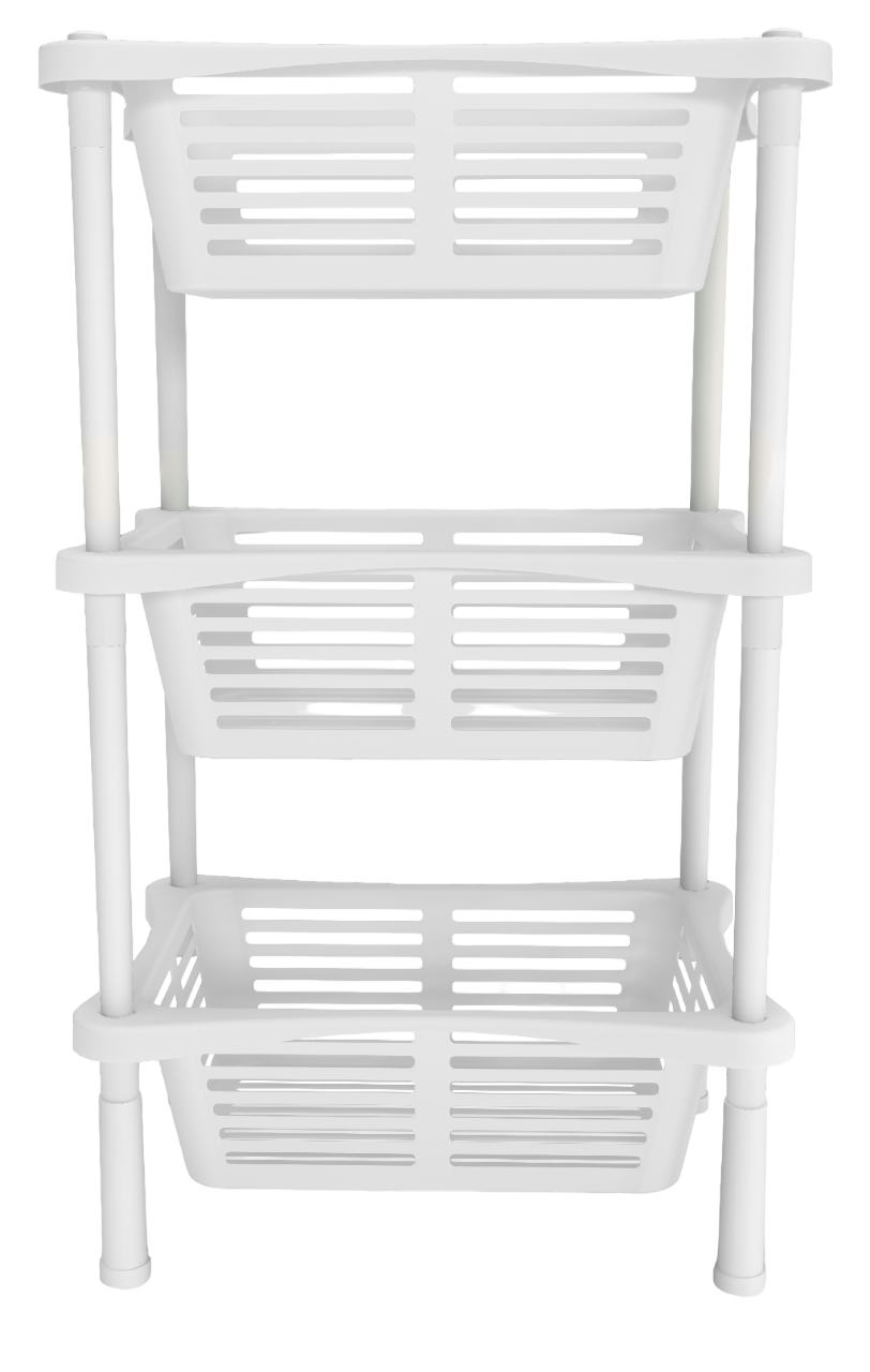 Изображение товара Стеллаж для ванной Berossi Relax 40.14x30.14x67.95 см цвет снежно-белый