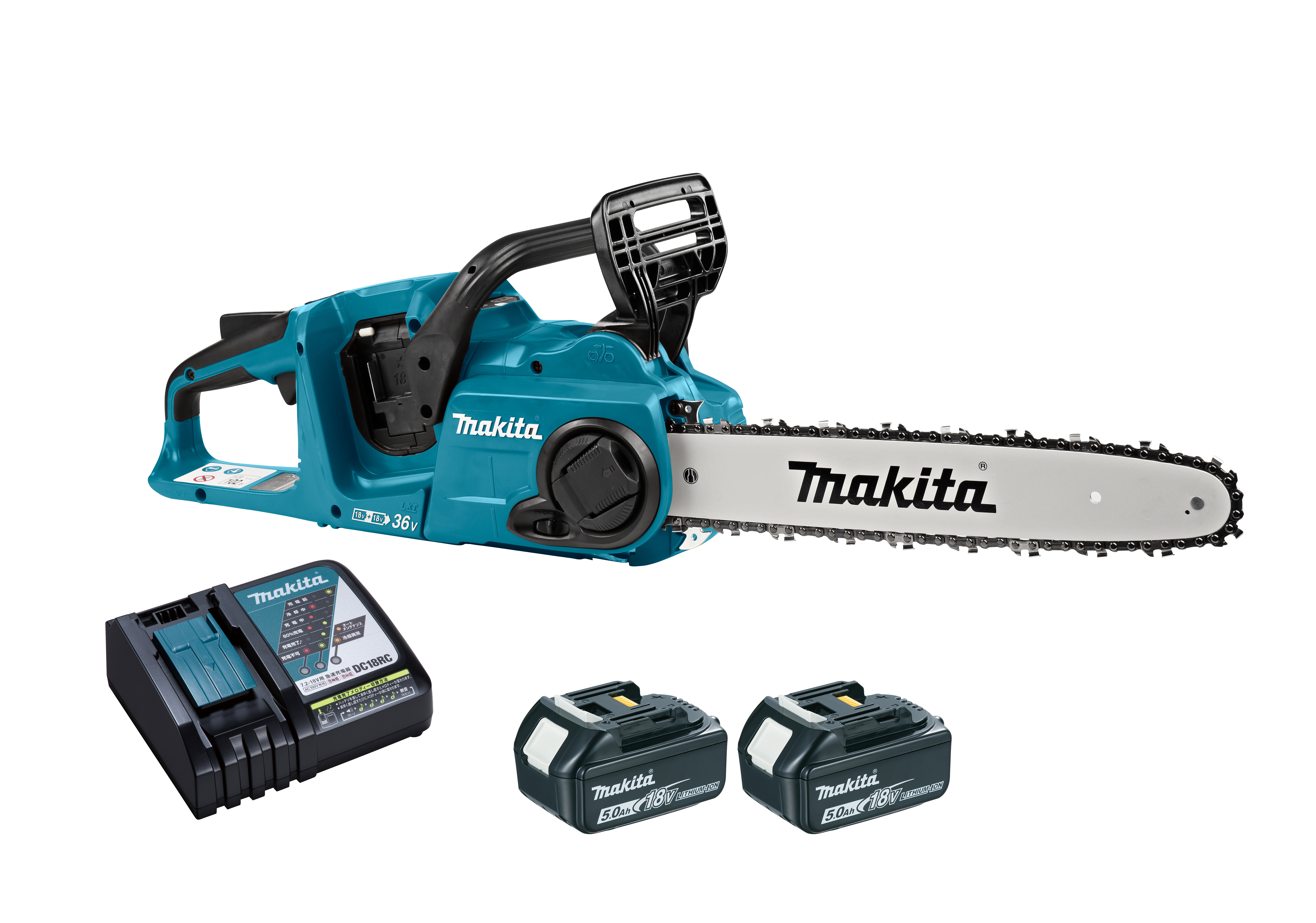 Изображение товара Аккумуляторная цепная пила Makita DUC353RF2  36 В 35 см мощный инструмент