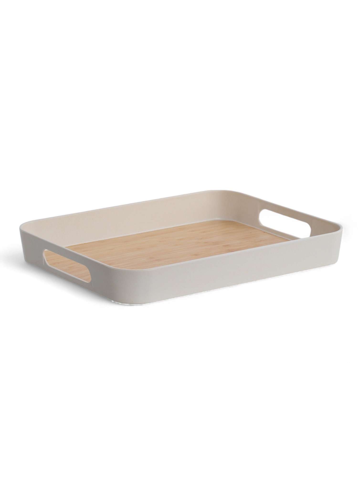 Изображение товара Поднос прямоугольный25.8x32.9 см Domenik Real Bamboo 33x26см бамбук цвет бежевый