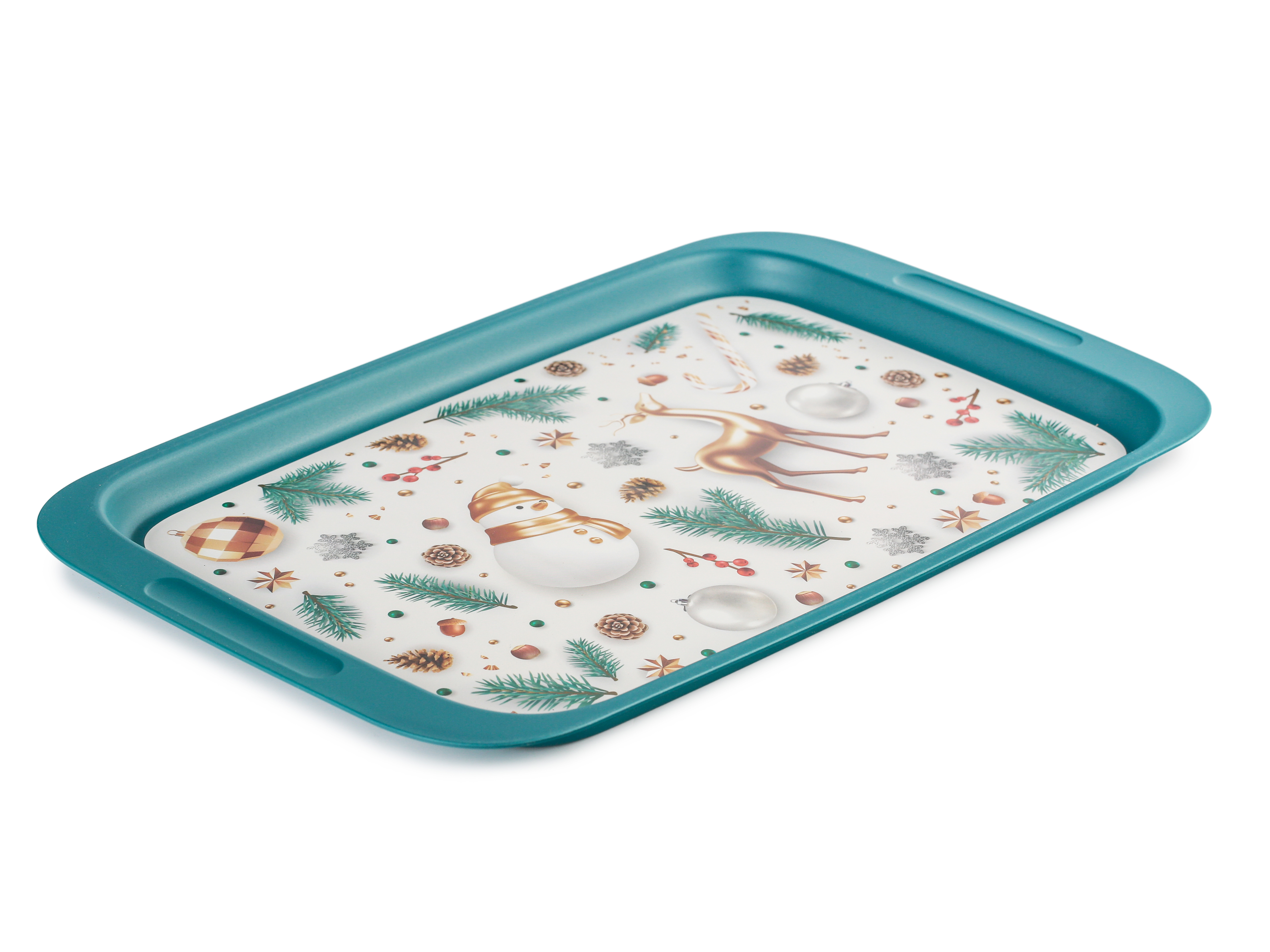 Изображение товара Поднос ПОЛИМЕРБЫТ Сказочный Лес 43x43 см синий