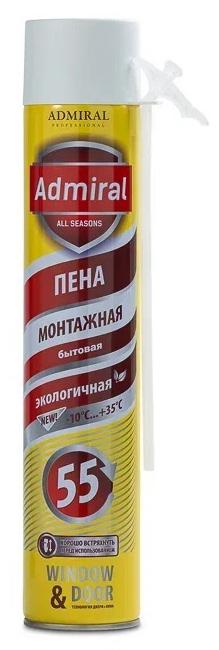 Изображение товара Пена монтажная Admiral 55 всесезонная 1000 мл для герметизации и изоляции Изображение товара Пена монтажная Admiral 55 всесезонная 1000 мл для герметизации и изоляции
