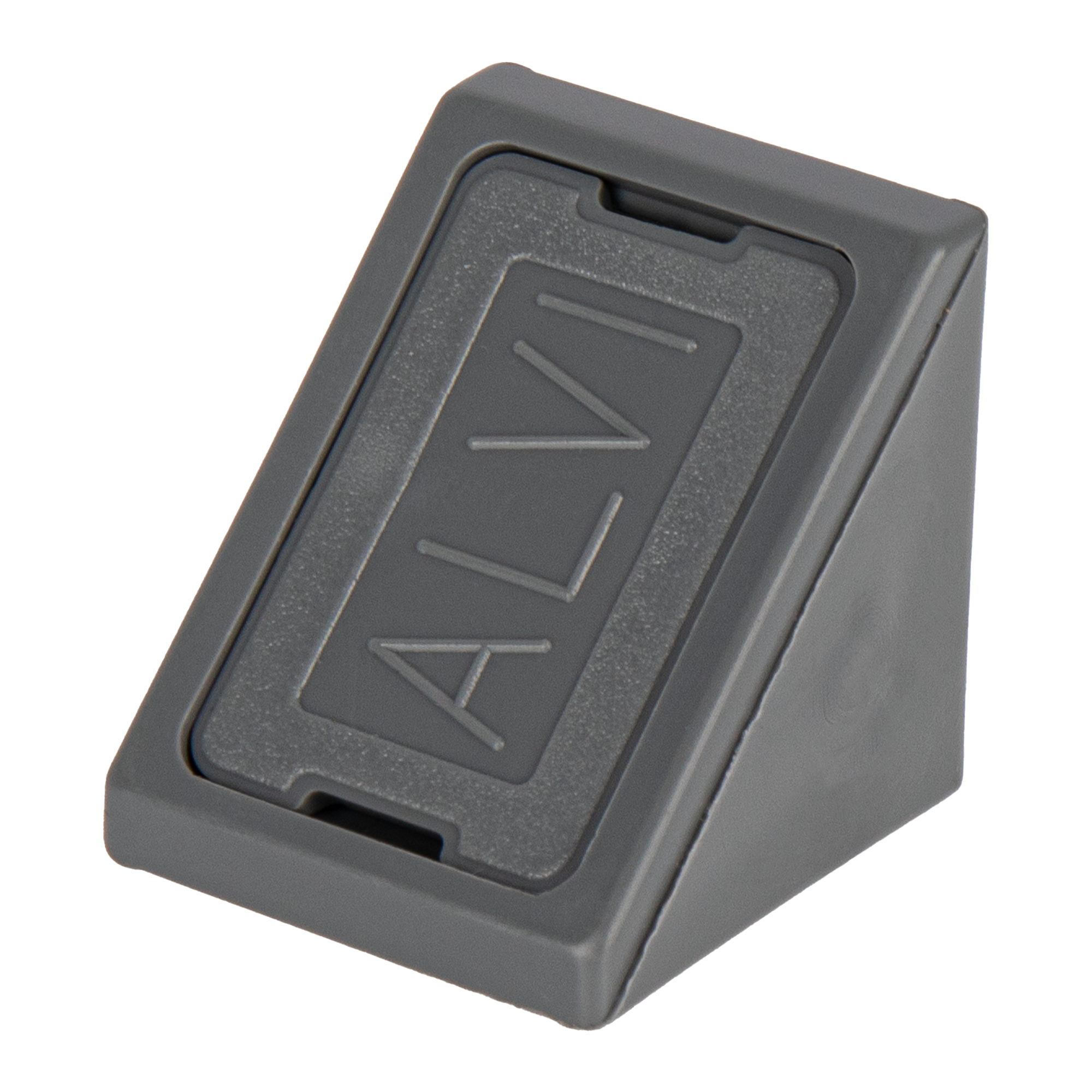 Комплект уголков мебельных 21x21 мм пластик цвет бетон 6 шт.